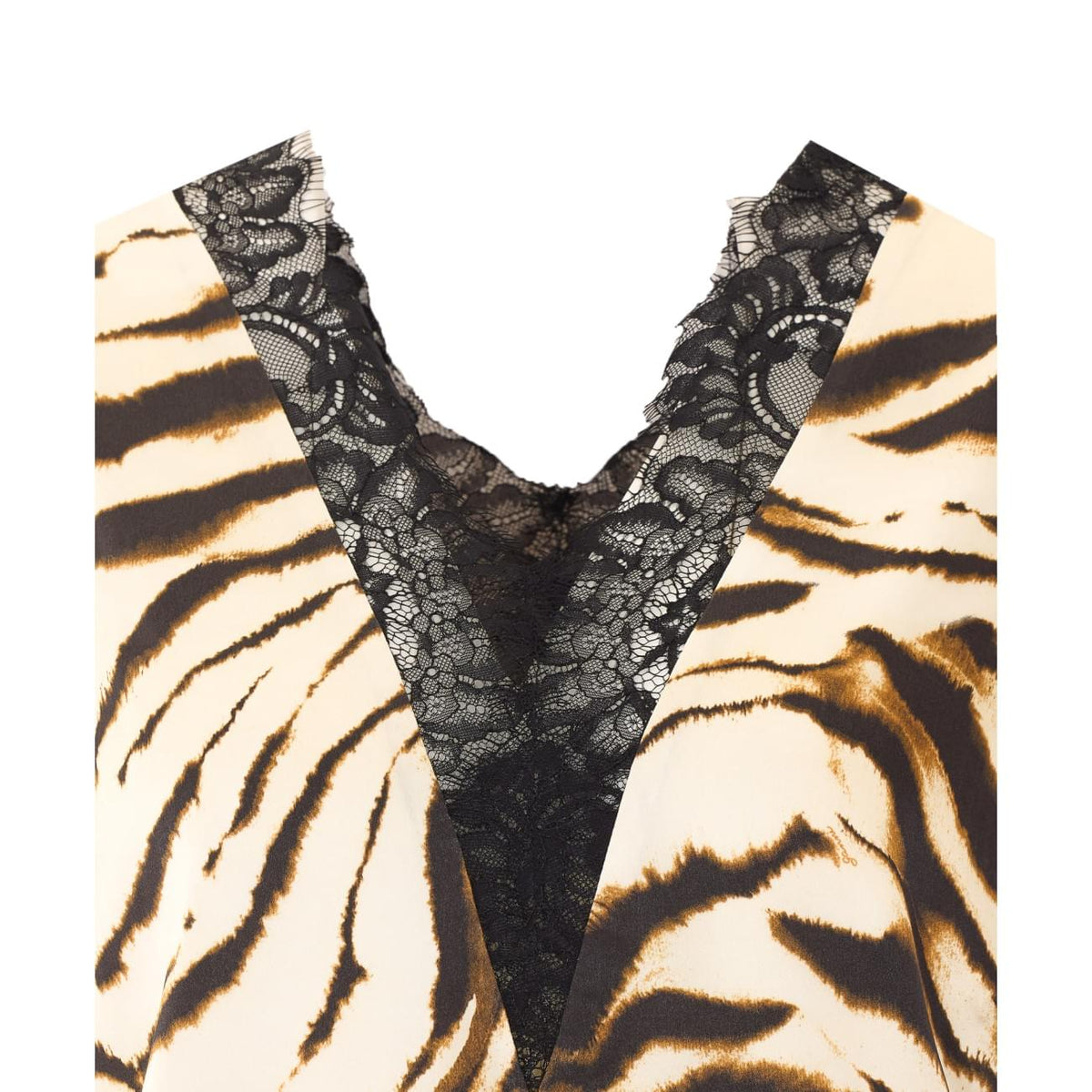 Ganni Women Printed Satin Top GANNI