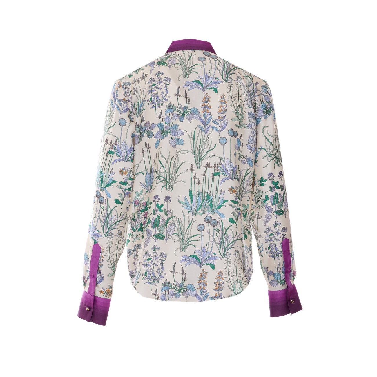 Gucci Women Printed Silk Twill Shirt GUCCI