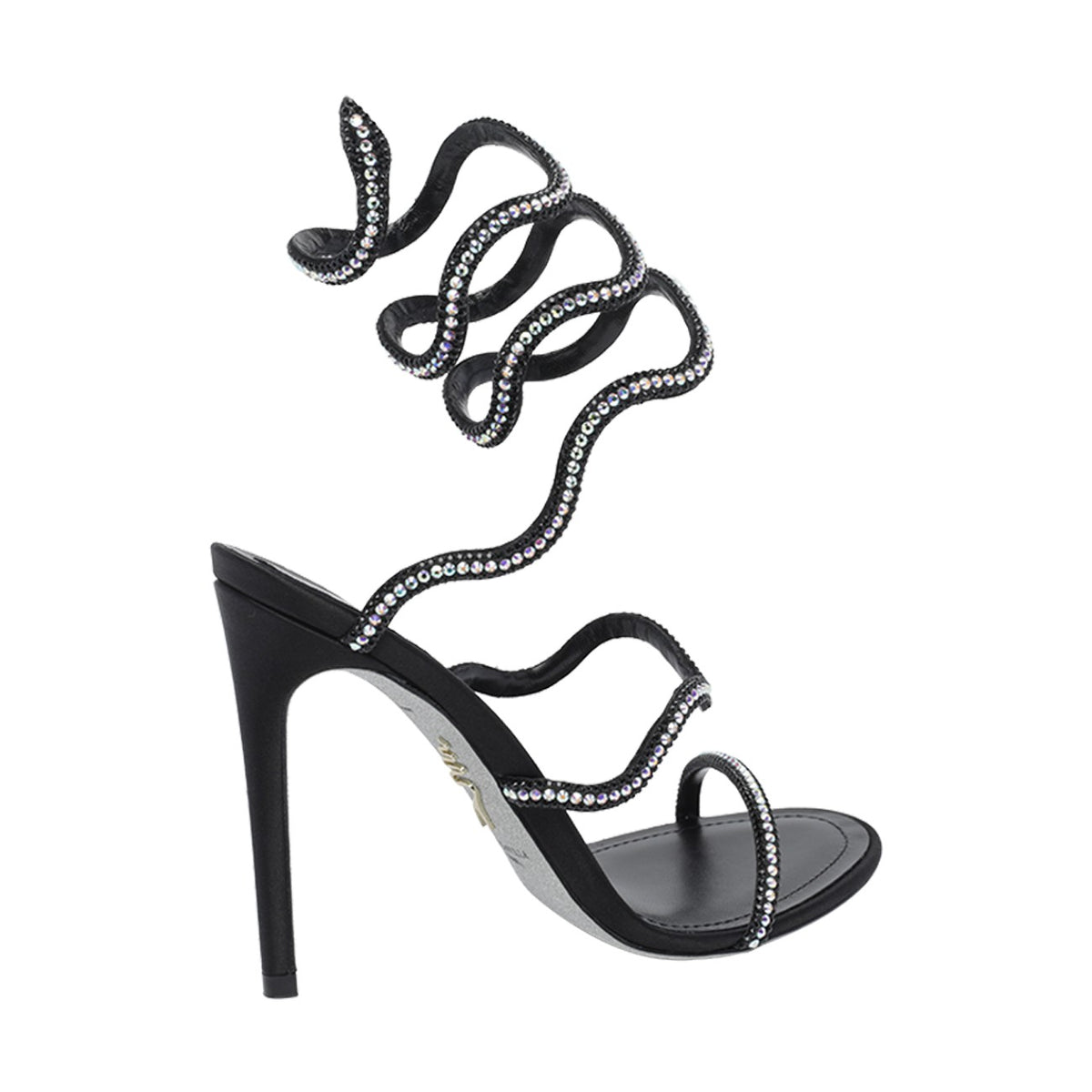 René Caovilla Women Pump Sandals With Rhinestones RENE CAOVILLA