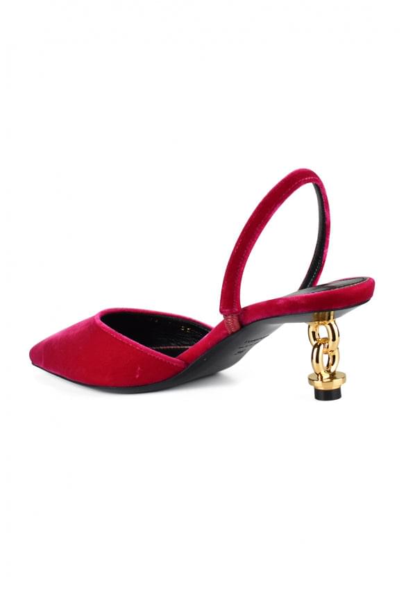 Tom Ford Women Tom Ford Women Velvet Chain Heel Slingback TOM FORD