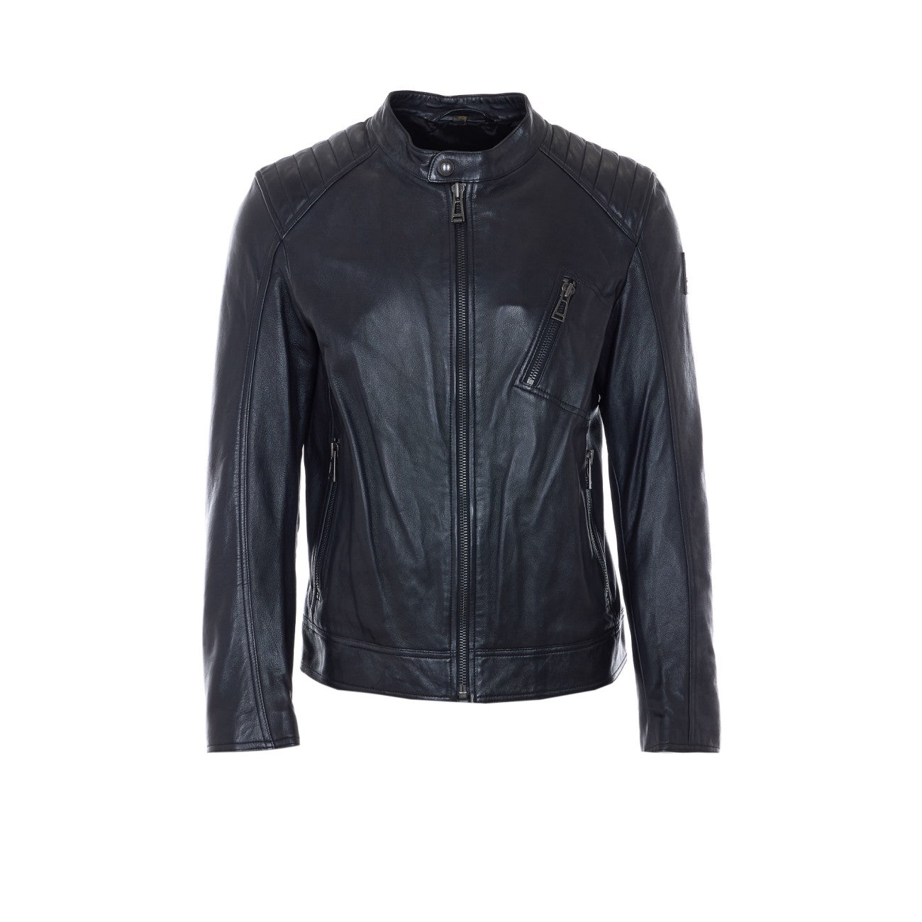 Belstaff Men Racer Leather Jacket BELSTAFF
