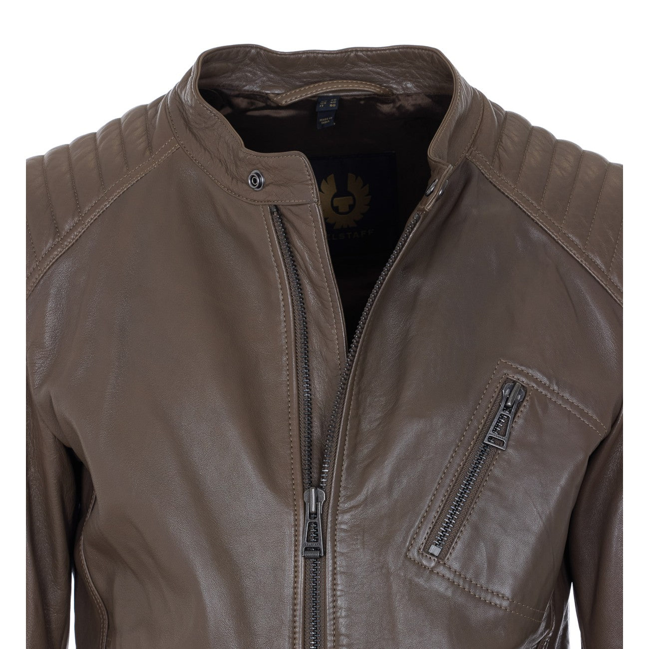Belstaff Men Racer Leather Jacket BELSTAFF