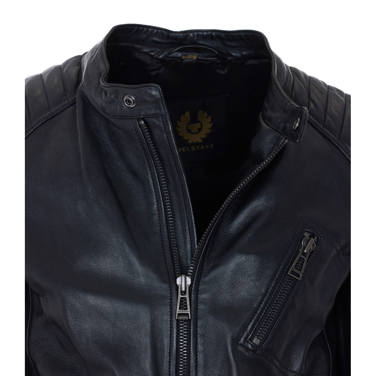 Belstaff Men Racer Leather Jacket BELSTAFF