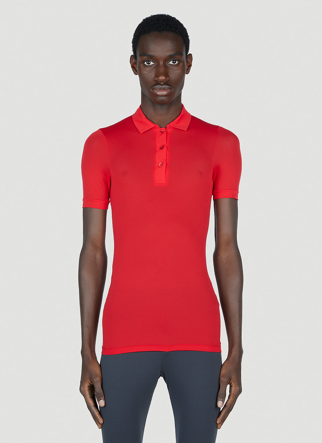 Raf Simons Men Stocking Polo Top