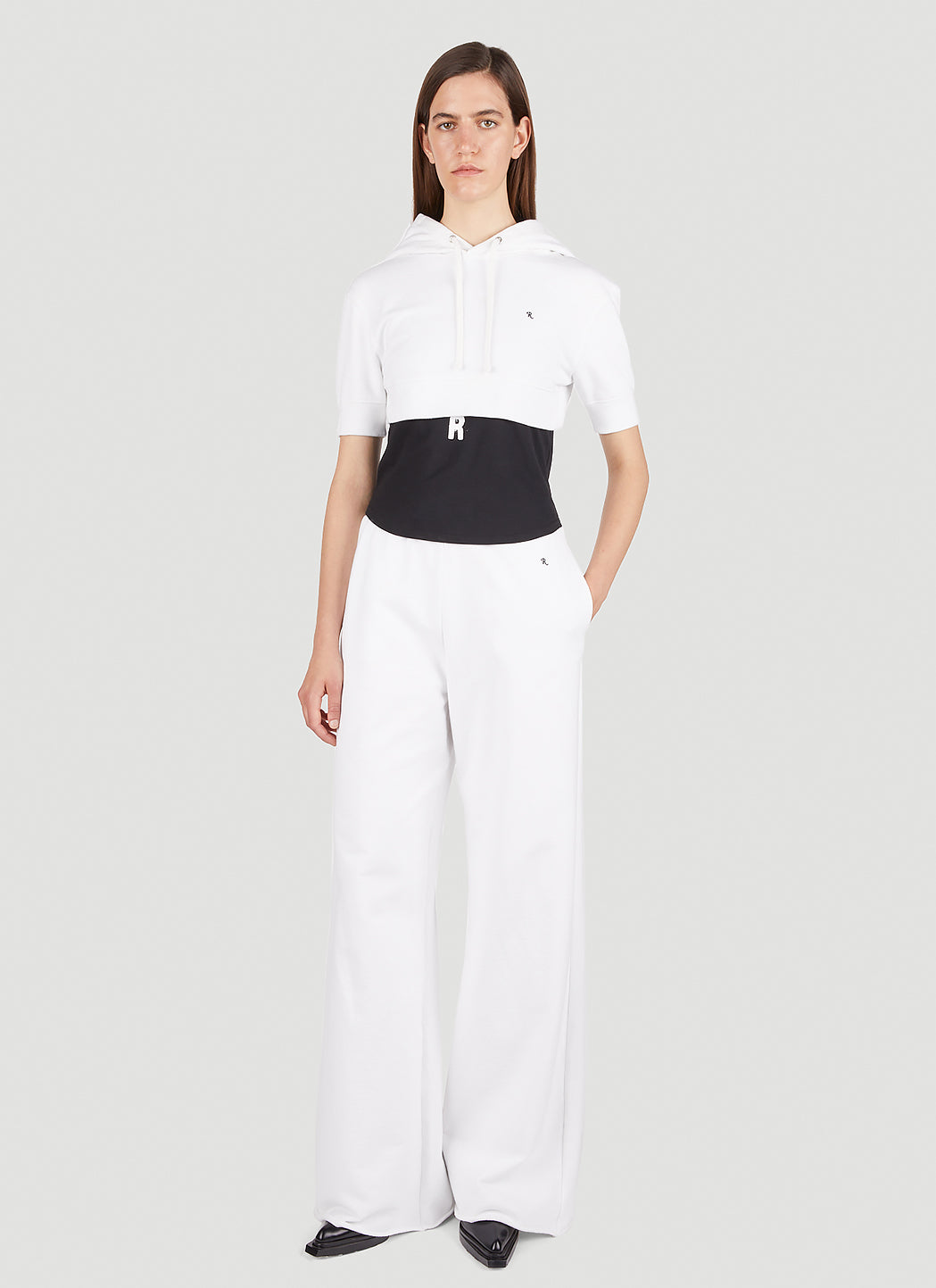 Raf Simons Women Cropped Hooded Sweatshirt RAF SIMONS