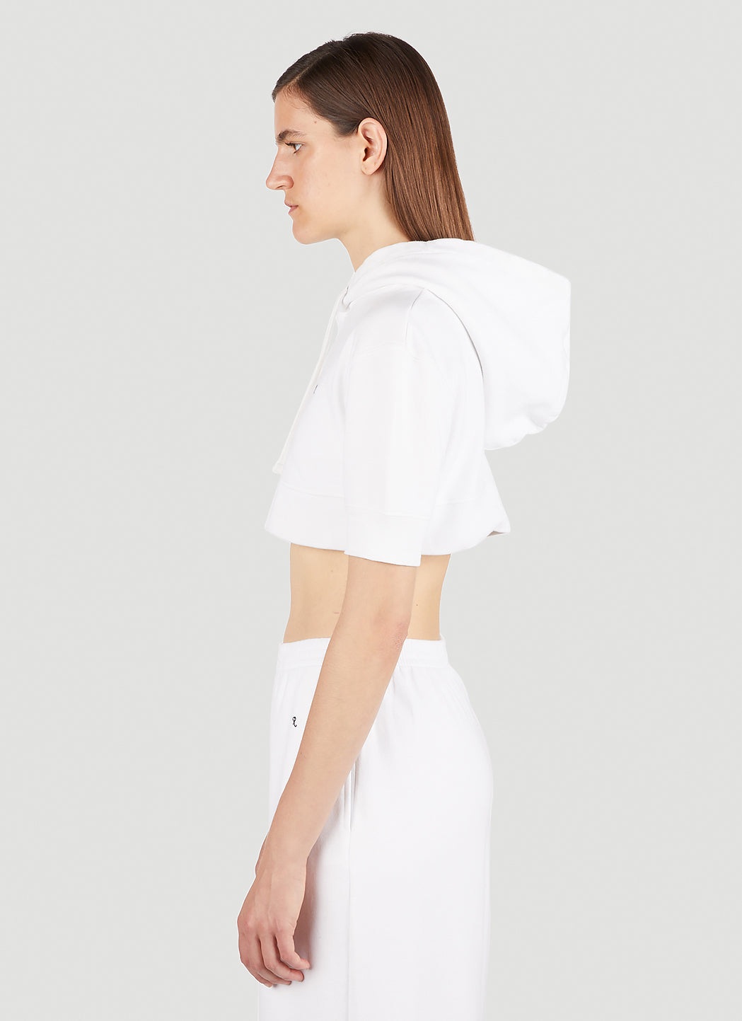 Raf Simons Women Cropped Hooded Sweatshirt RAF SIMONS