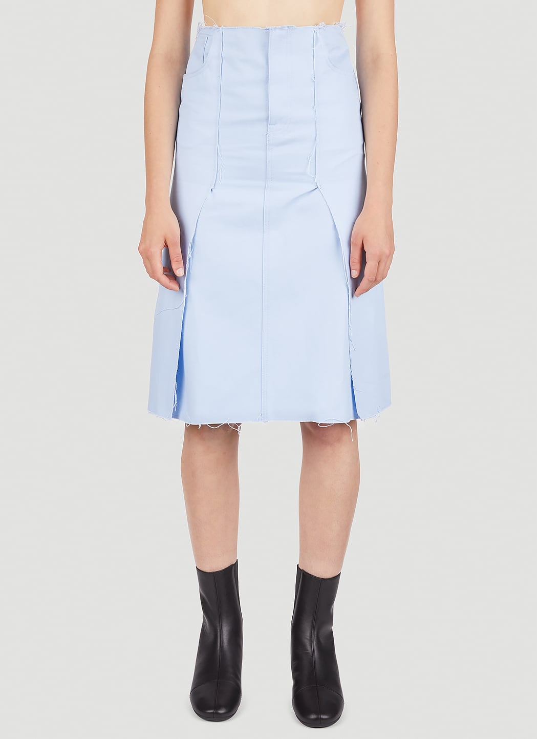 Raf Simons Women Panel Denim Skirt RAF SIMONS