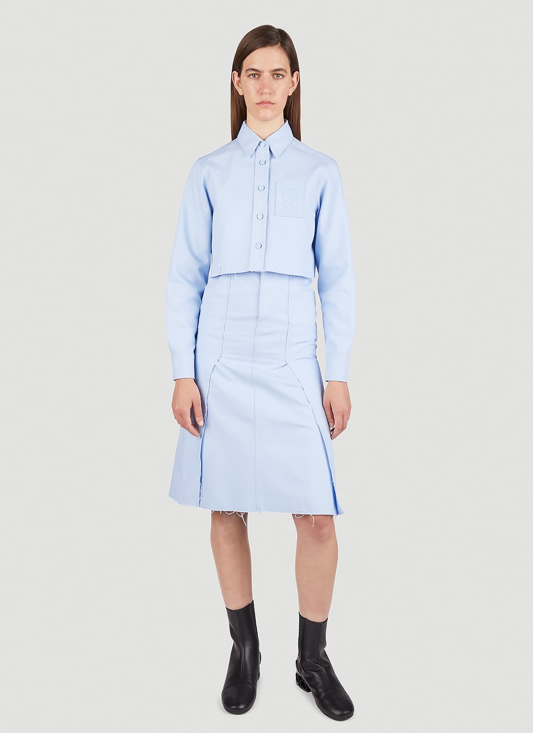 Raf Simons Women Panel Denim Skirt RAF SIMONS