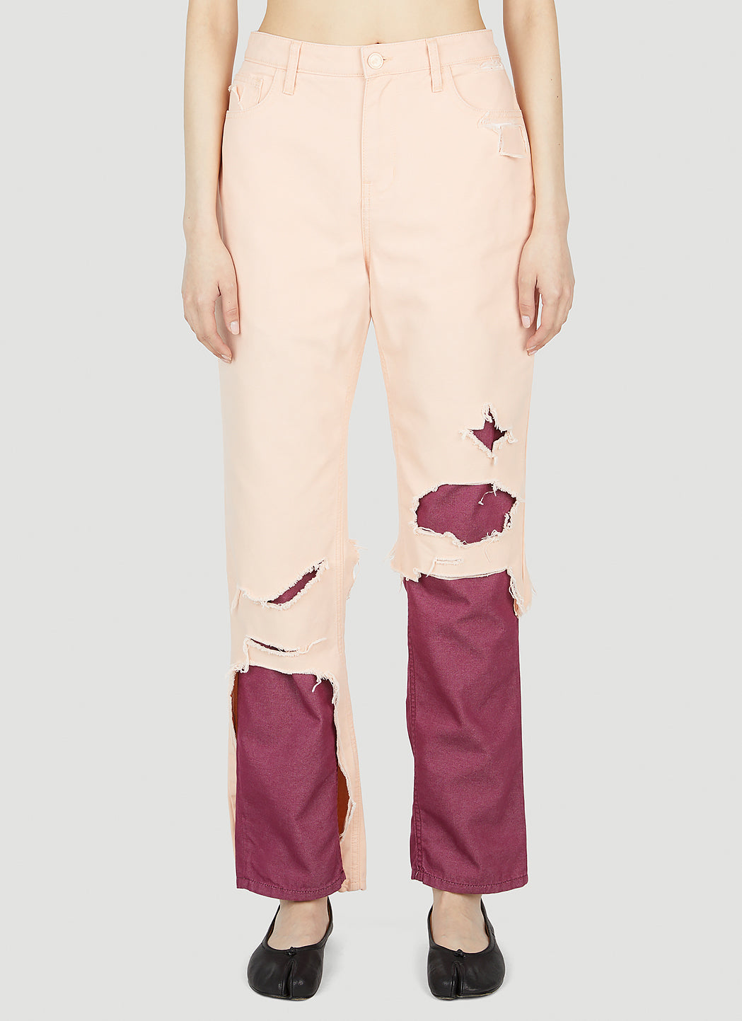 Raf Simons Women Distressed Jeans
