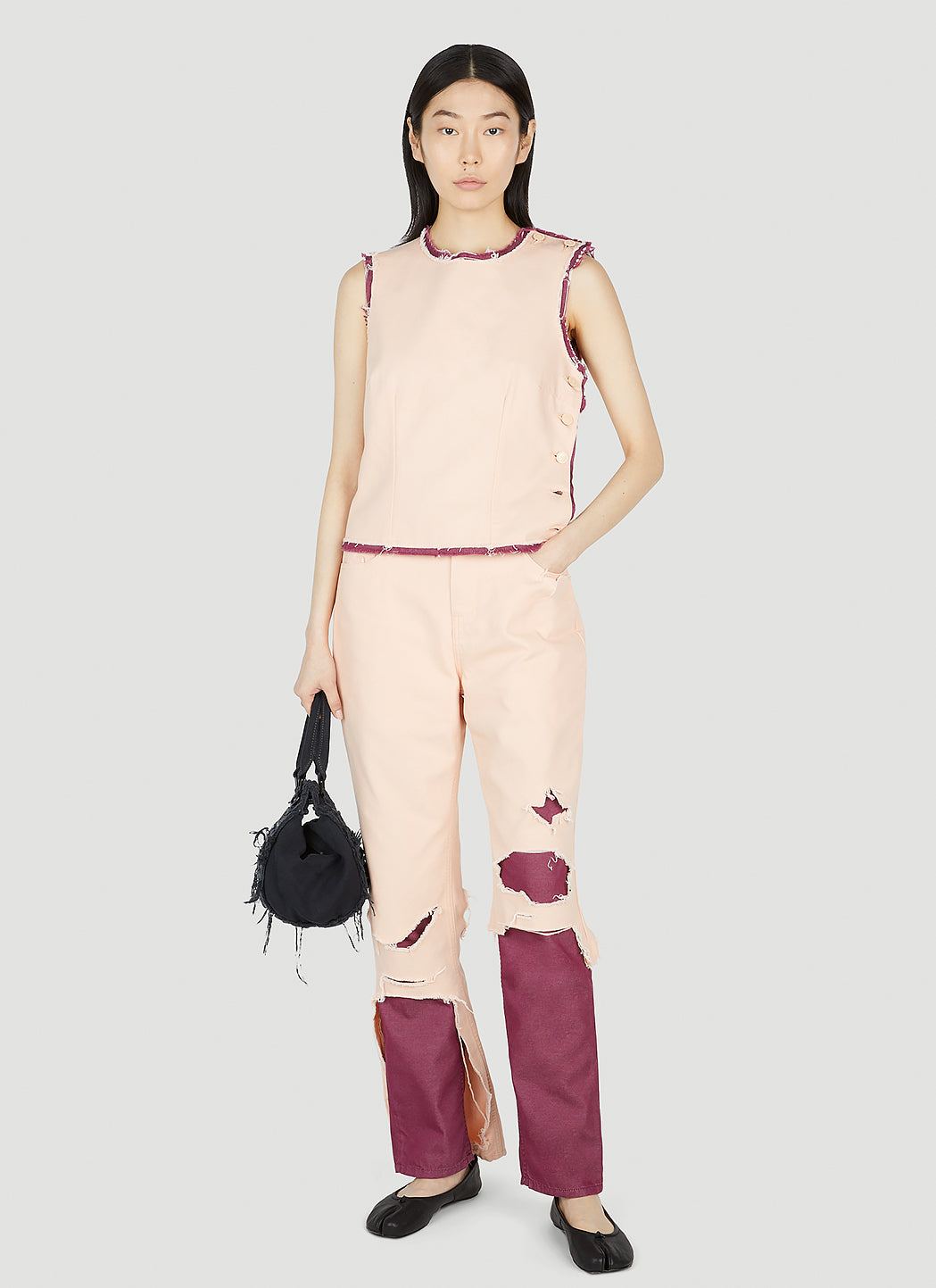 Raf Simons Women Distressed Jeans