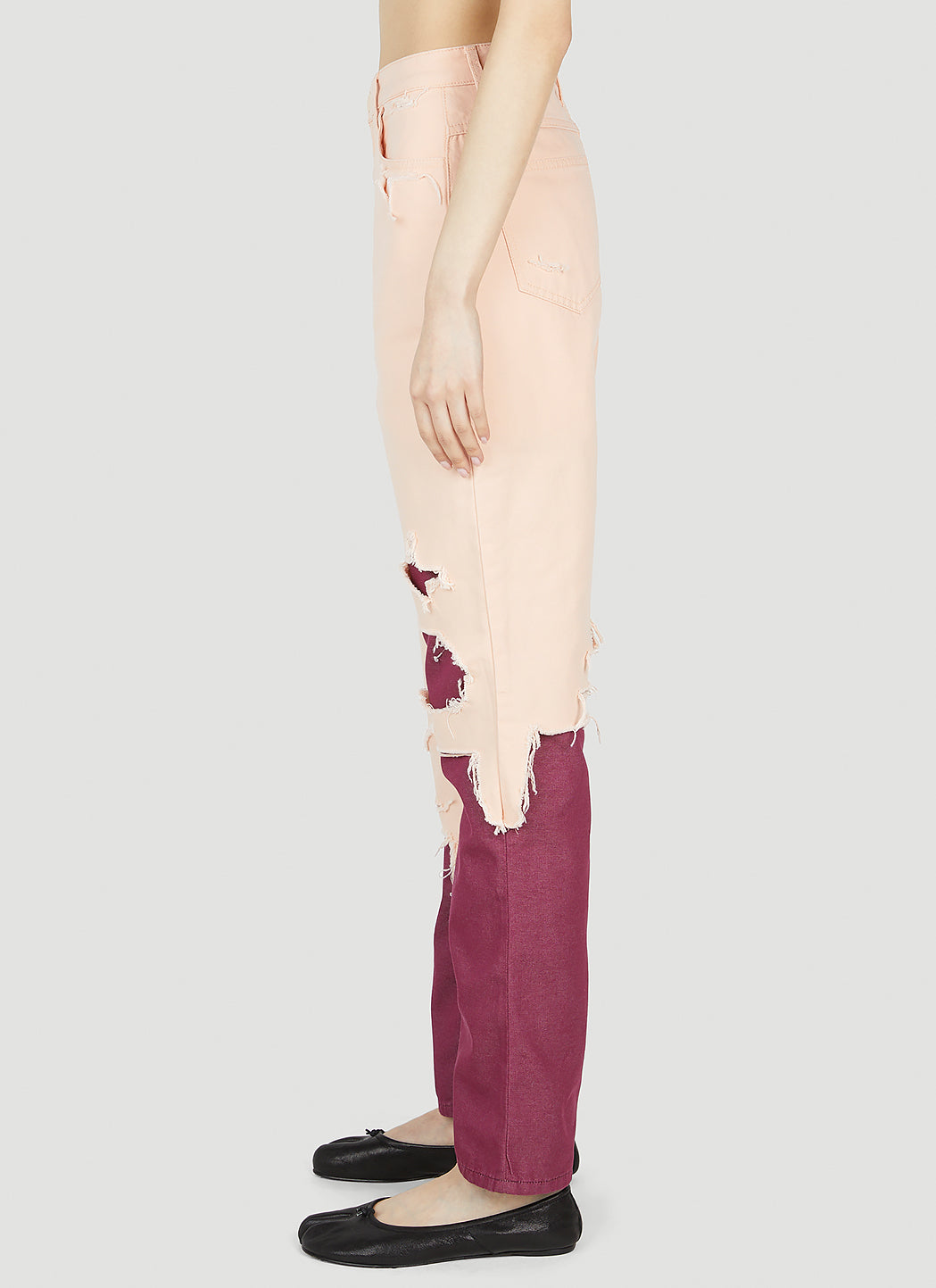 Raf Simons Women Distressed Jeans