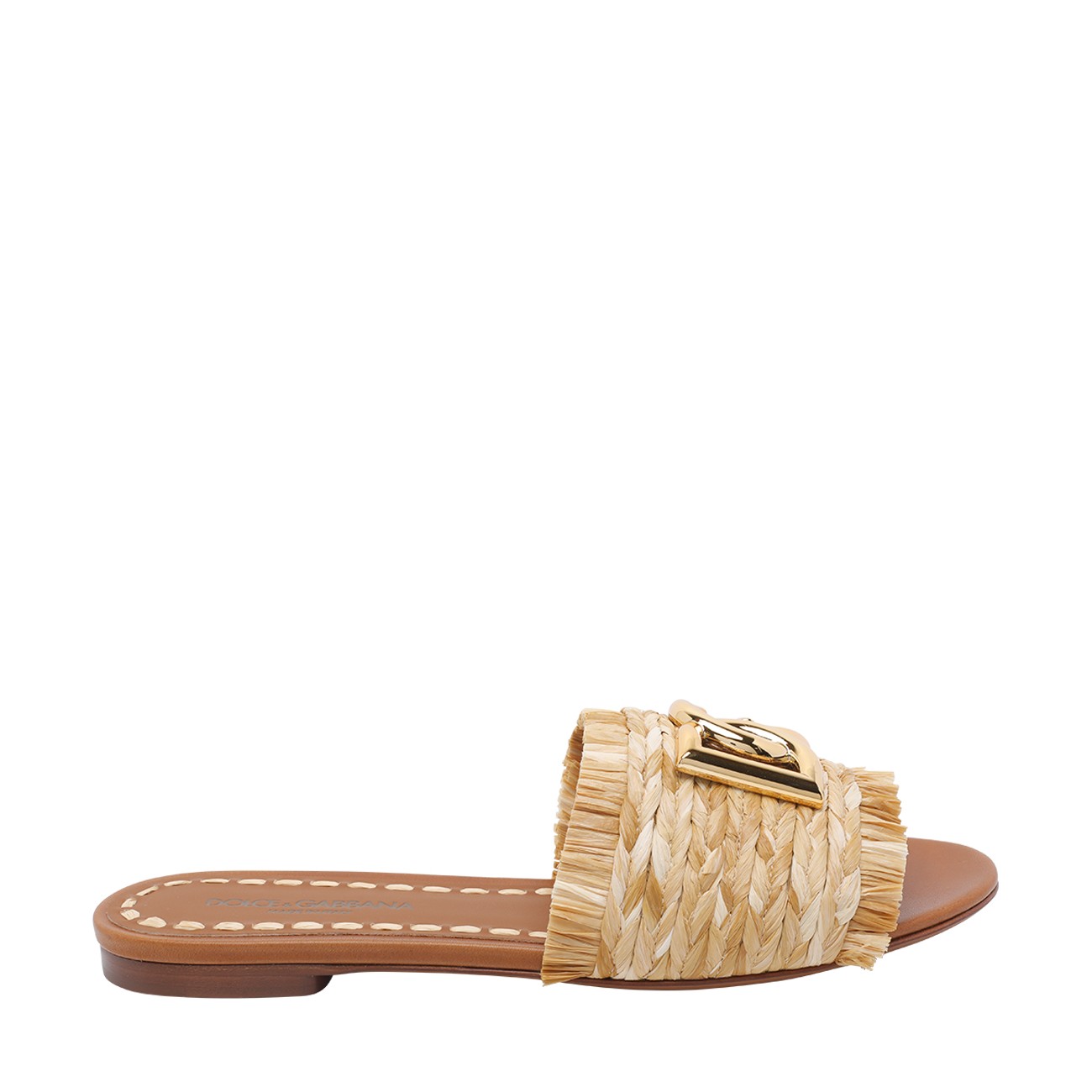 Dolce&Gabbana Women Rafia Braided Slippers DOLCE & GABBANA