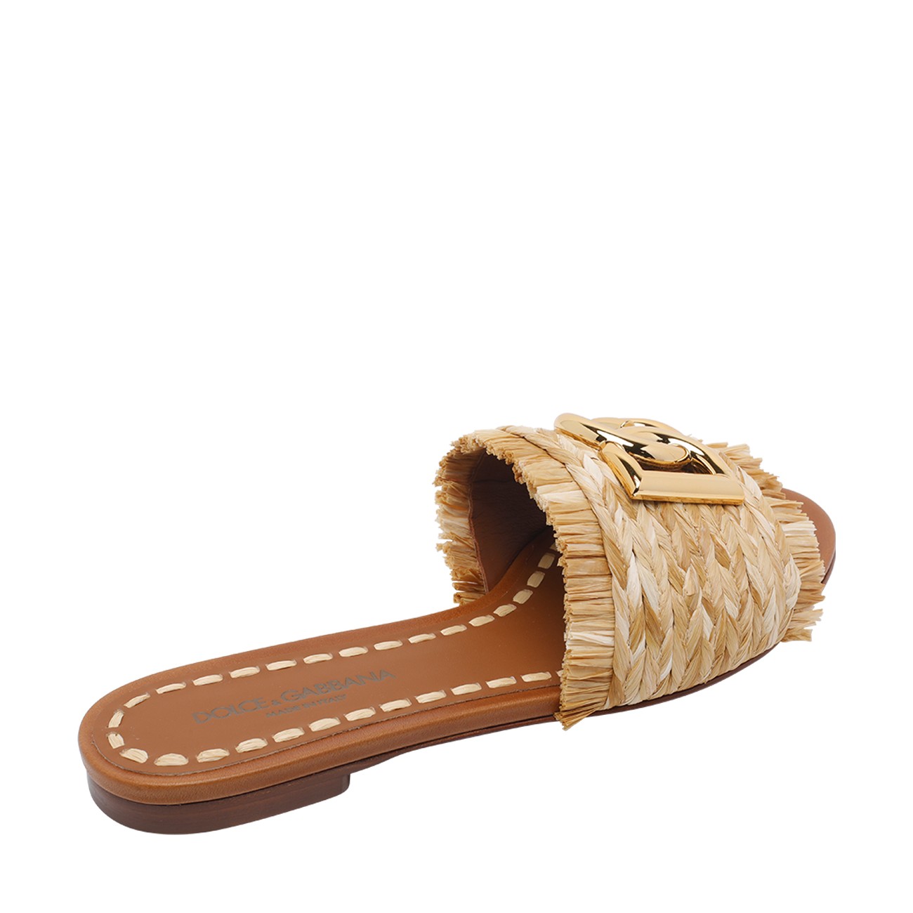 Dolce&Gabbana Women Rafia Braided Slippers DOLCE & GABBANA
