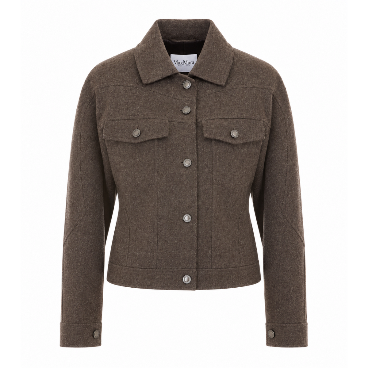 Max Mara Women Rapace Felted Wool Trucker Jacket MAX MARA