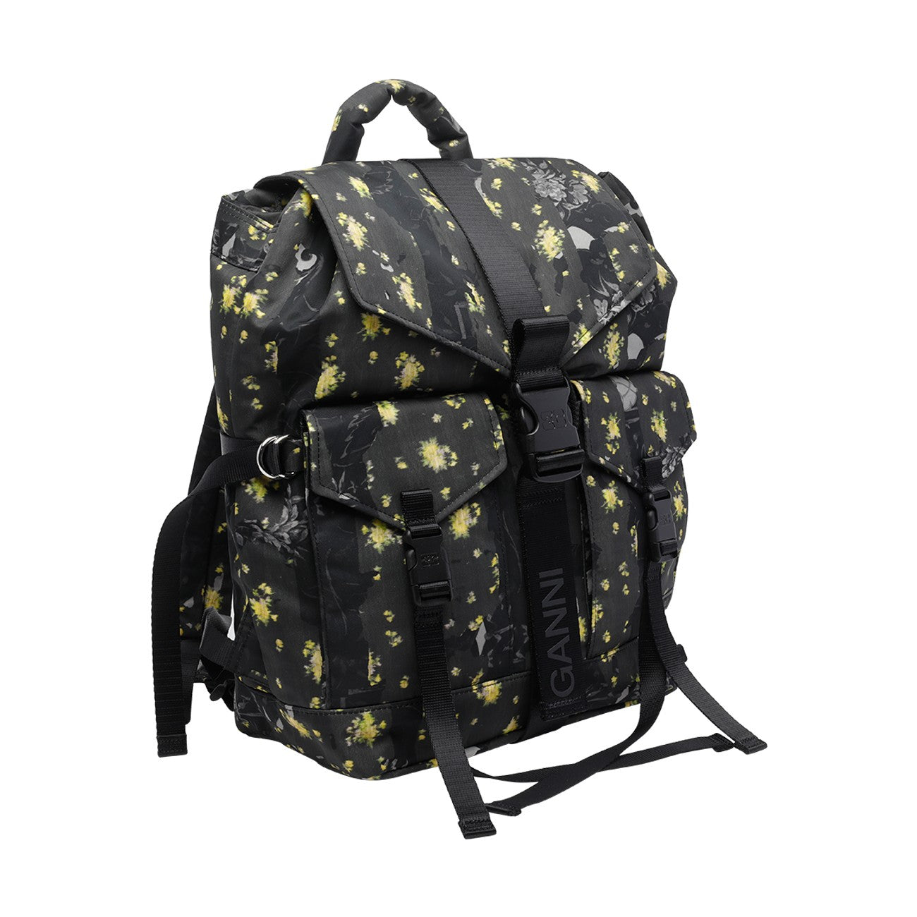 Ganni Women Re-Tech Printed Backpack GANNI