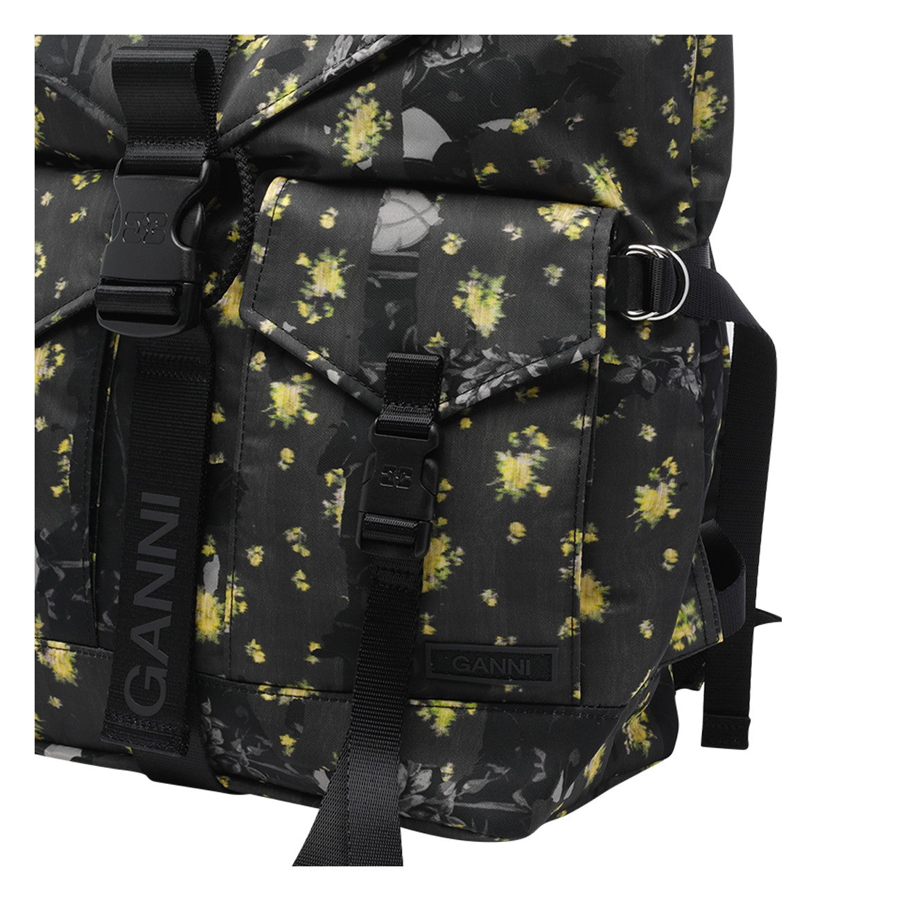 Ganni Women Re-Tech Printed Backpack GANNI
