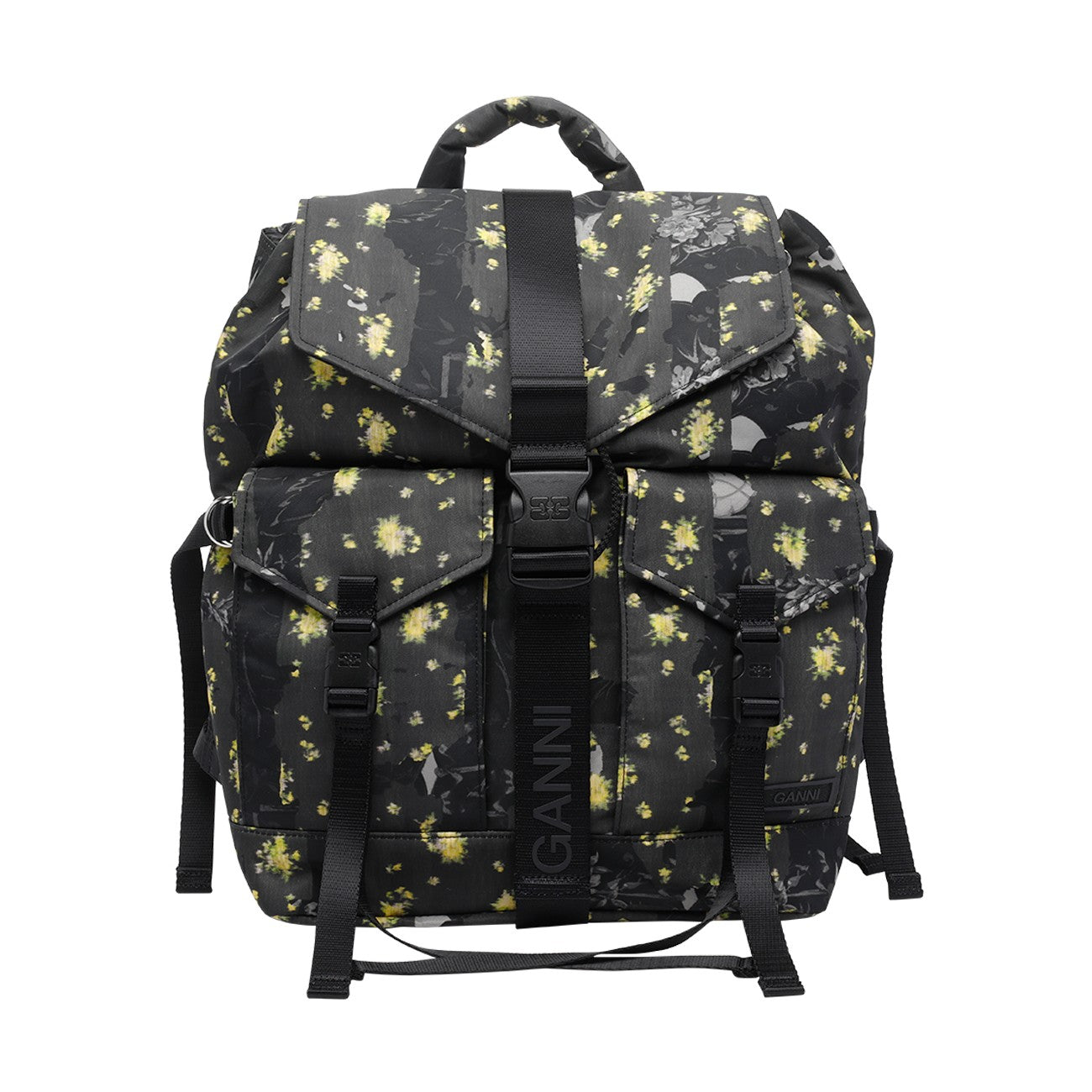 Ganni Women Re-Tech Printed Backpack GANNI