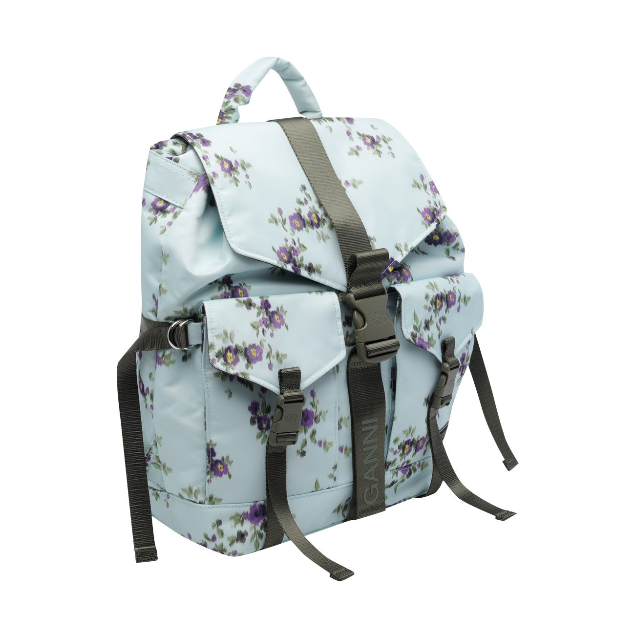 Ganni Women Re-Tech Printed Backpack GANNI
