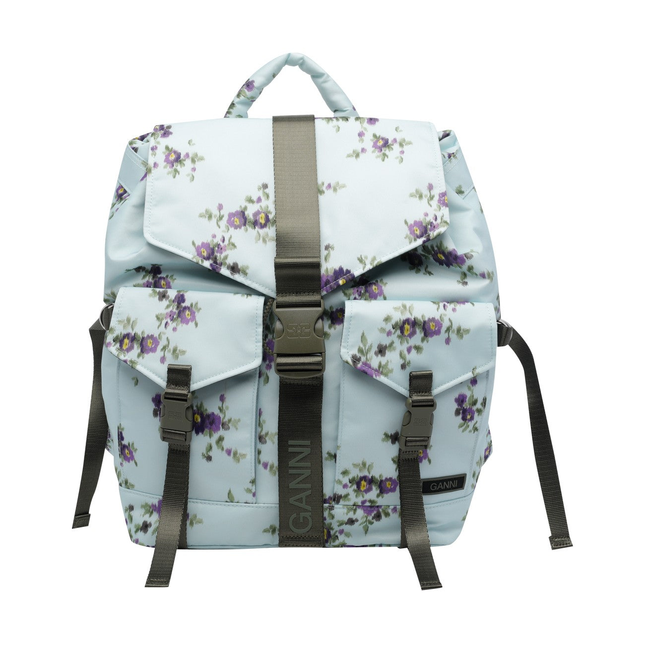 Ganni Women Re-Tech Printed Backpack GANNI
