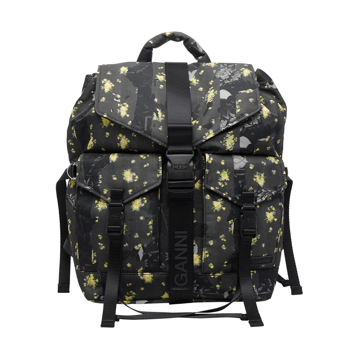 Ganni Women Re-Tech Printed Backpack GANNI