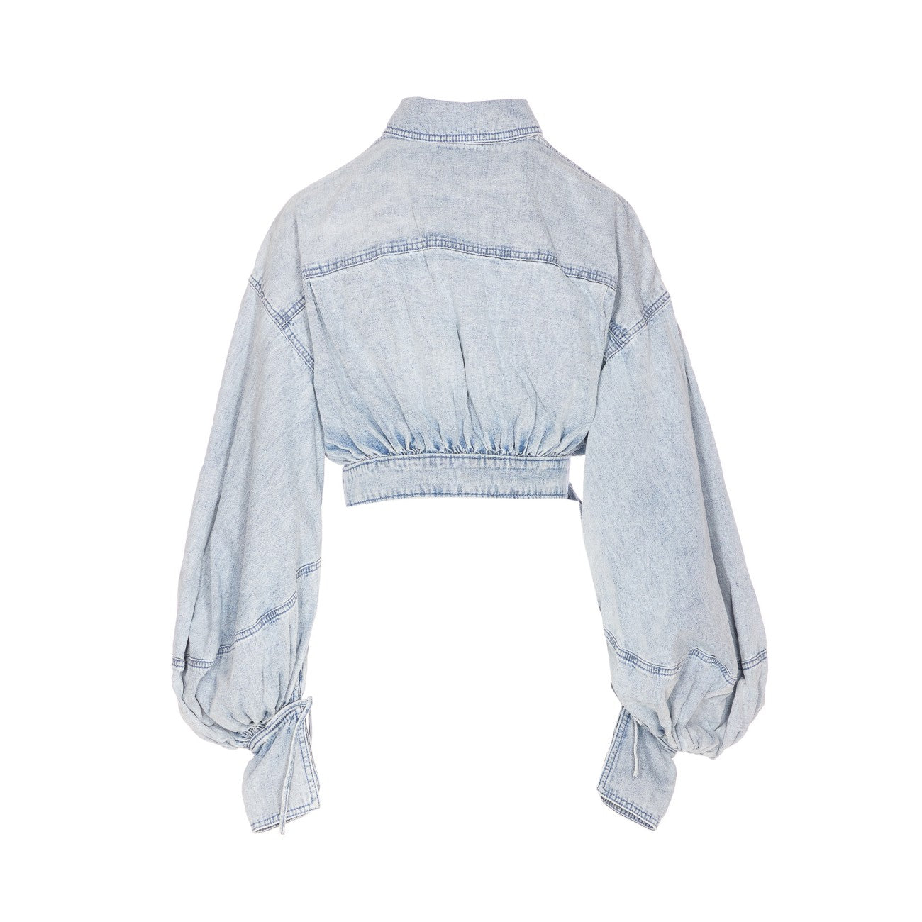 Zimmermann Women Rebellion Denim Wrap Top ZIMMERMANN
