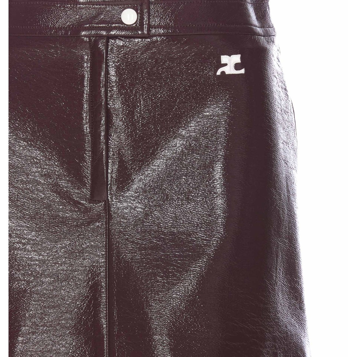 Courreges Women Reedition Vinyl Mini Skirt COURREGES