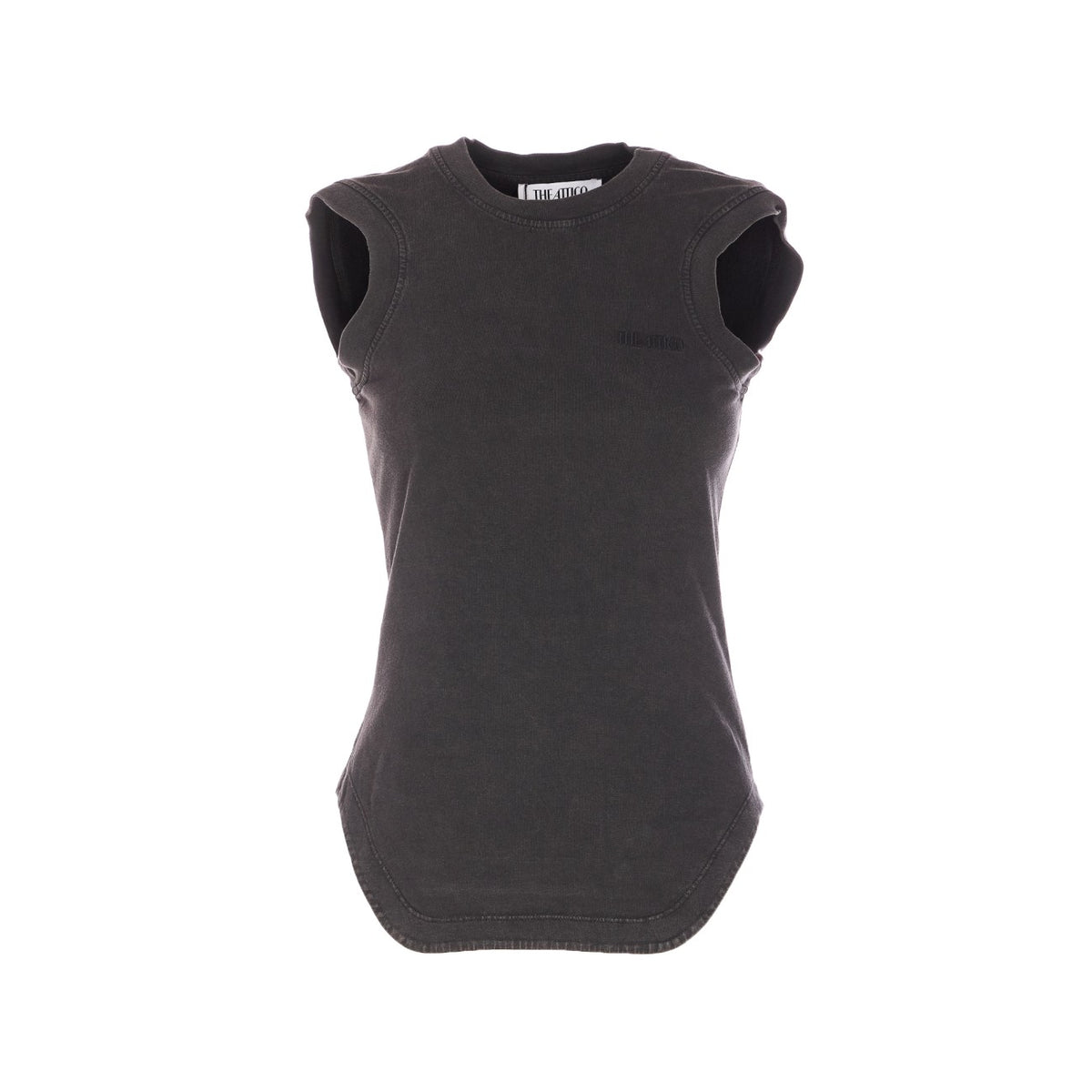The Attico Women Reese Tank Top With Logo THE ATTICO