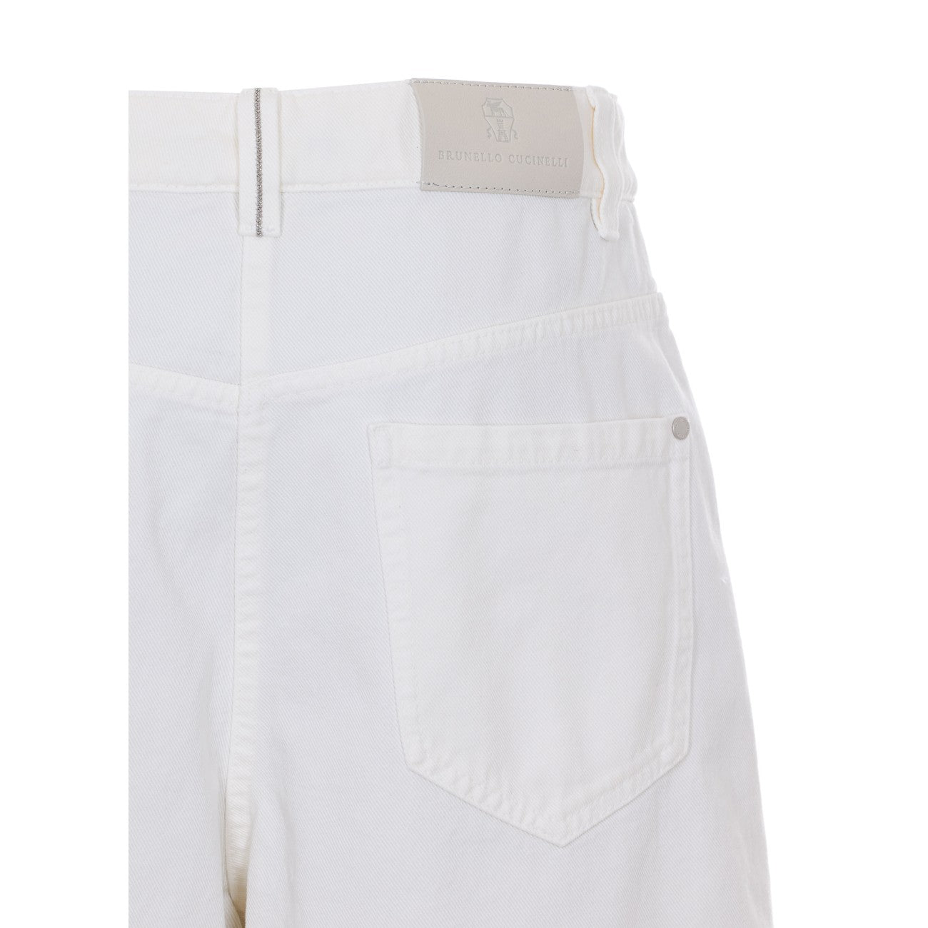 Brunello Cucinelli Women Relaxed Denim Trousers Dyed With A Monile BRUNELLO CUCINELLI