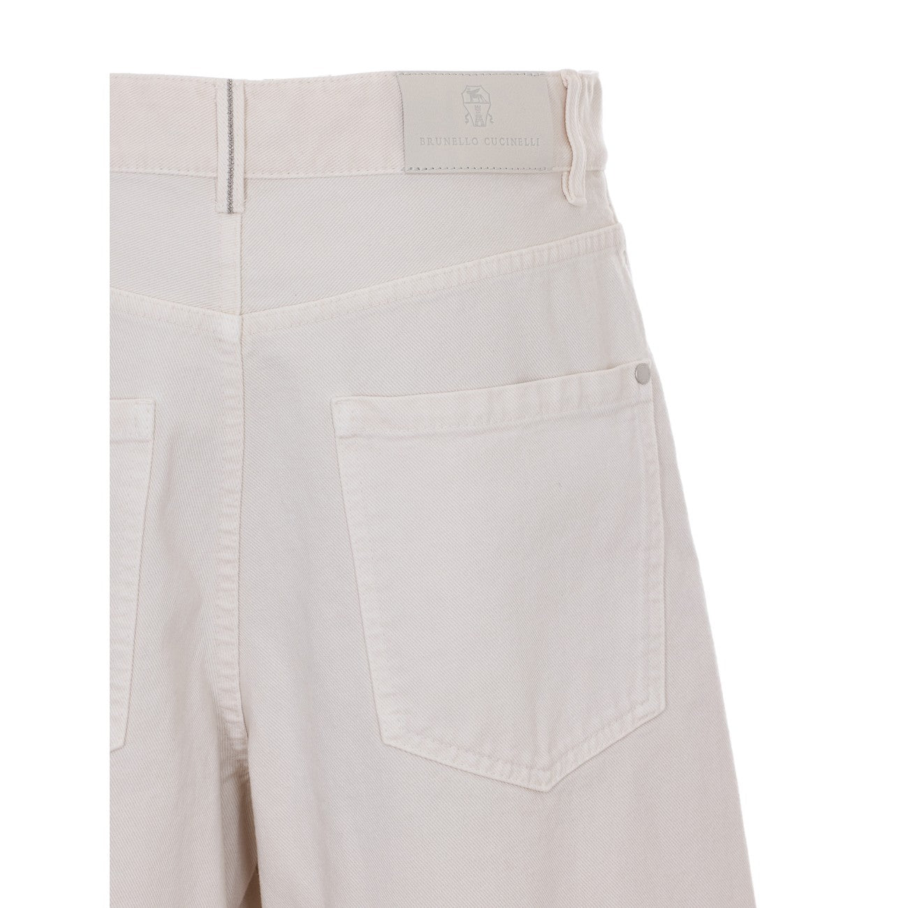 Brunello Cucinelli Women Relaxed Denim Trousers Dyed With A Monile BRUNELLO CUCINELLI