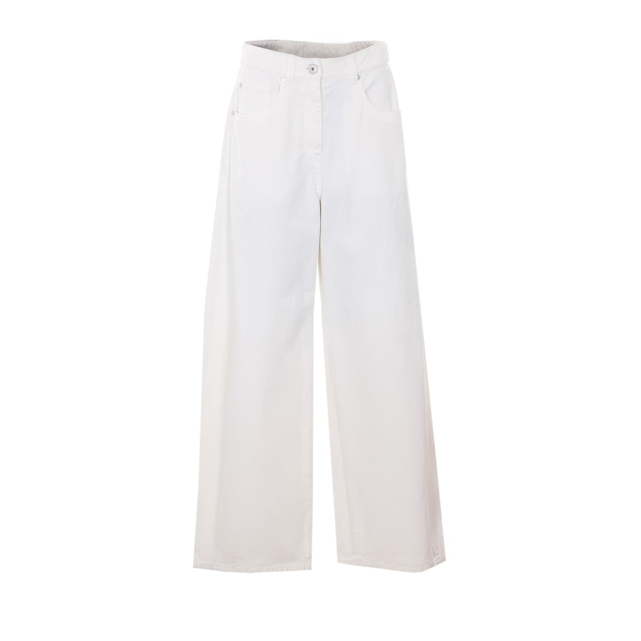 Brunello Cucinelli Women Relaxed Denim Trousers Dyed With A Monile BRUNELLO CUCINELLI