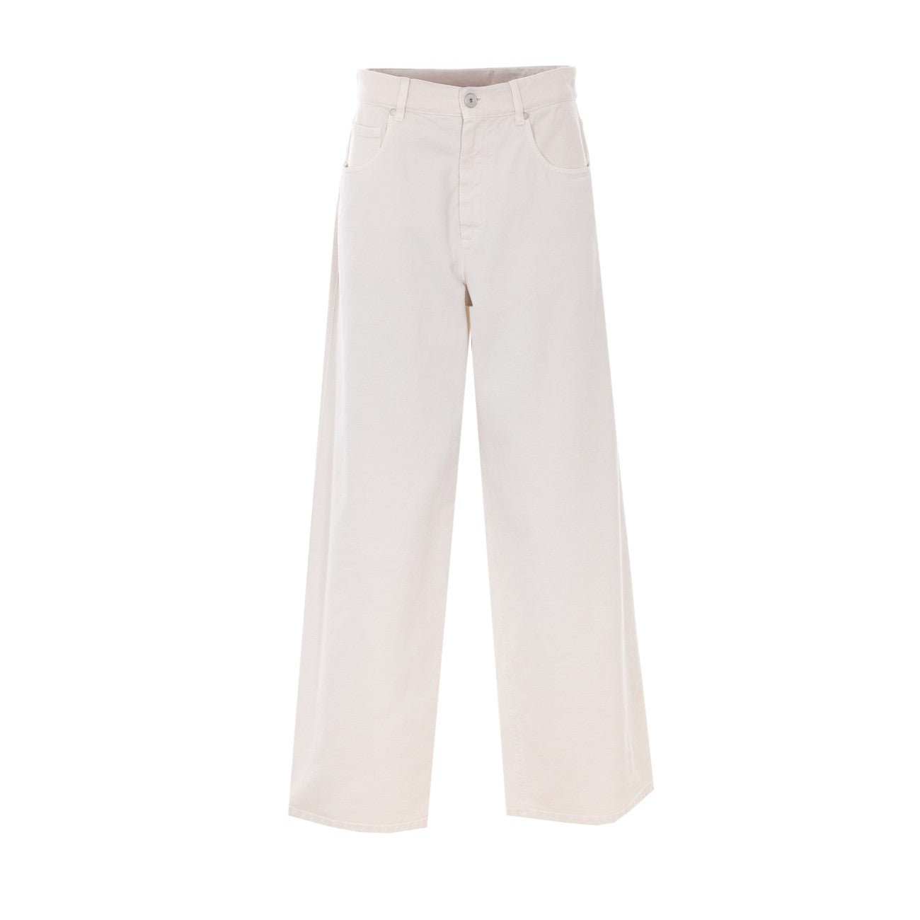 Brunello Cucinelli Women Relaxed Denim Trousers Dyed With A Monile BRUNELLO CUCINELLI