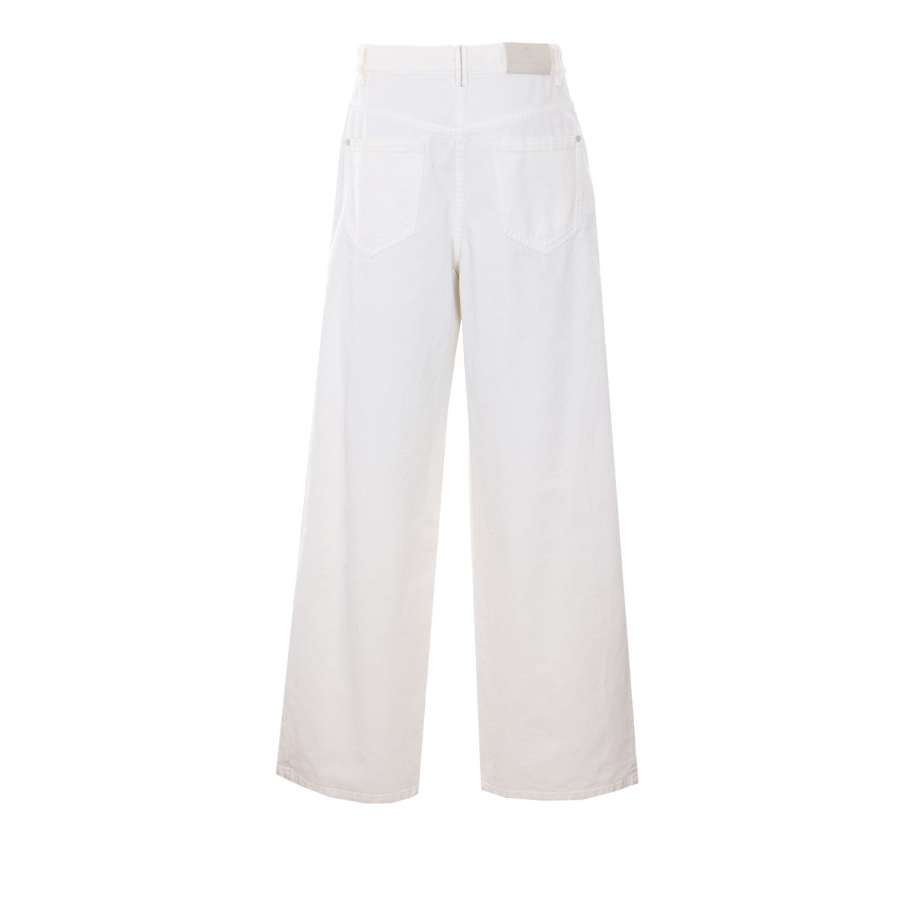 Brunello Cucinelli Women Relaxed Denim Trousers Dyed With A Monile BRUNELLO CUCINELLI