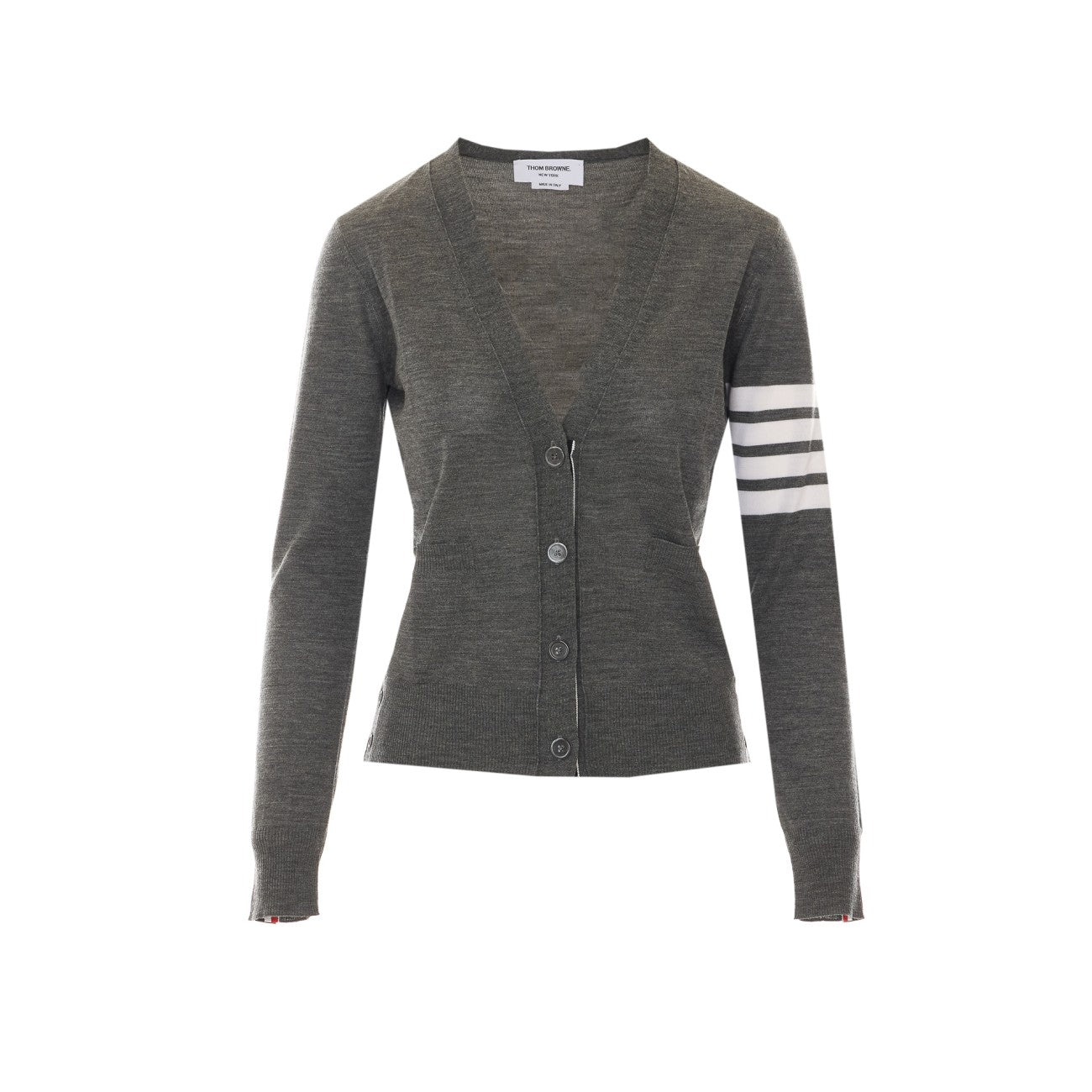 Thom Browne Women Relaxed Fit 4-Bar Cardigan THOM BROWNE