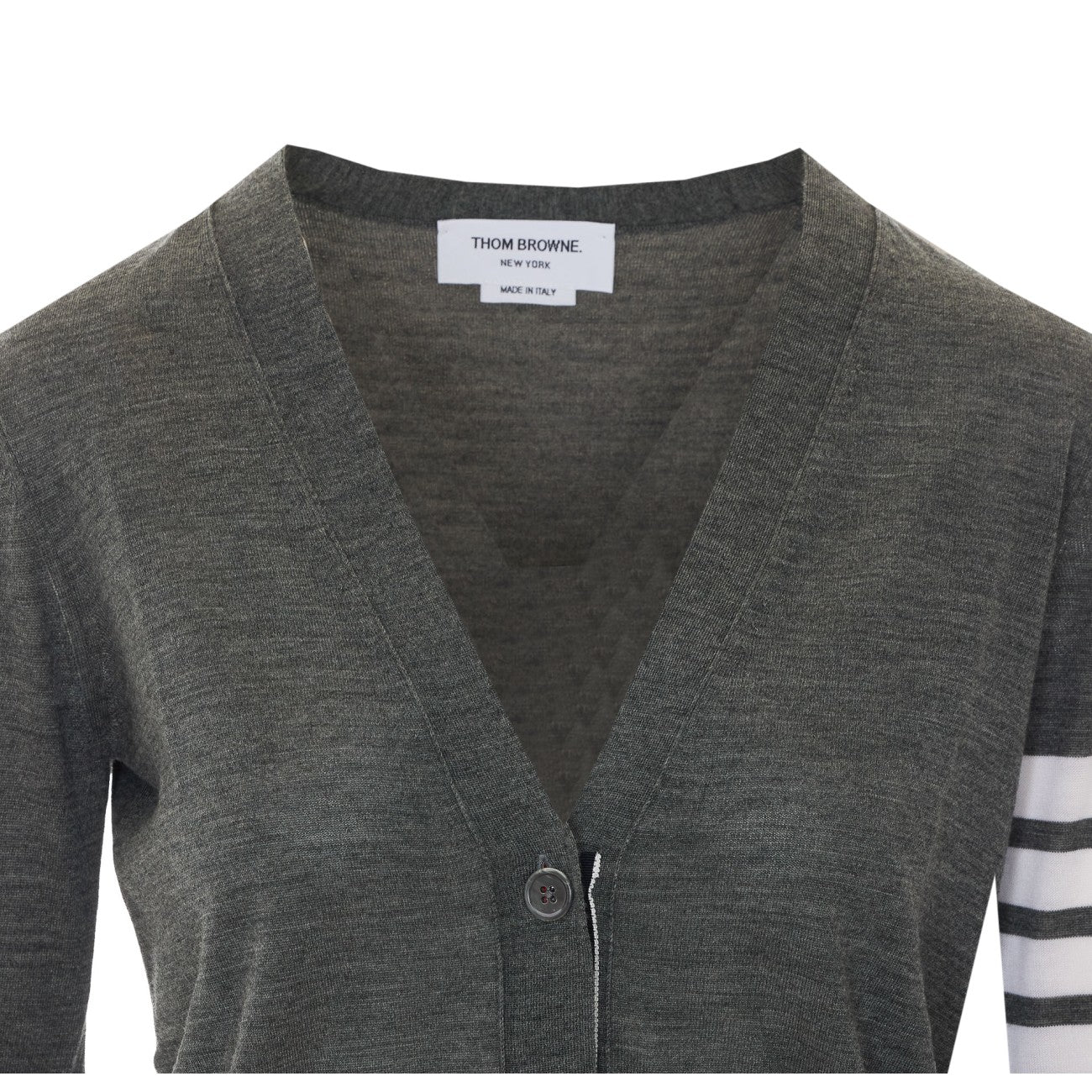 Thom Browne Women Relaxed Fit 4-Bar Cardigan THOM BROWNE