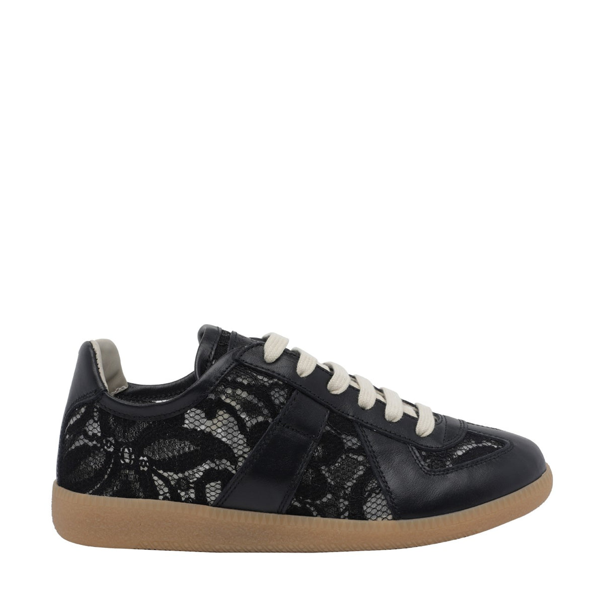 Maison Margiela Women Replica Sneakers With Floral Lace Embroidery MAISON MARGIELA