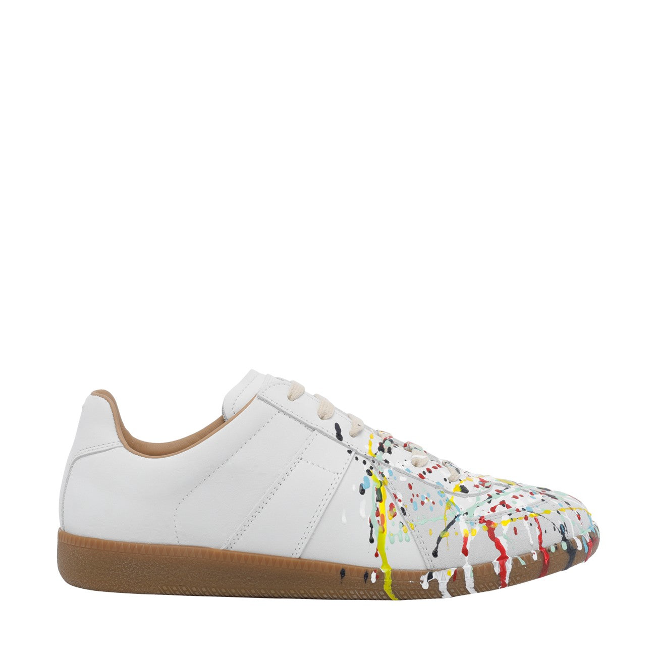 Maison Margiela Men Replica Sneakers With Paint MAISON MARGIELA