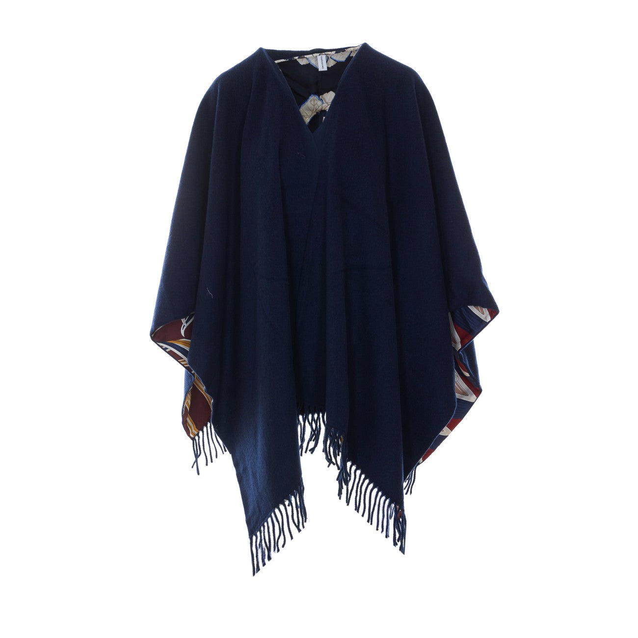 Ferragamo Women Reversible Cape With Giada Print FERRAGAMO