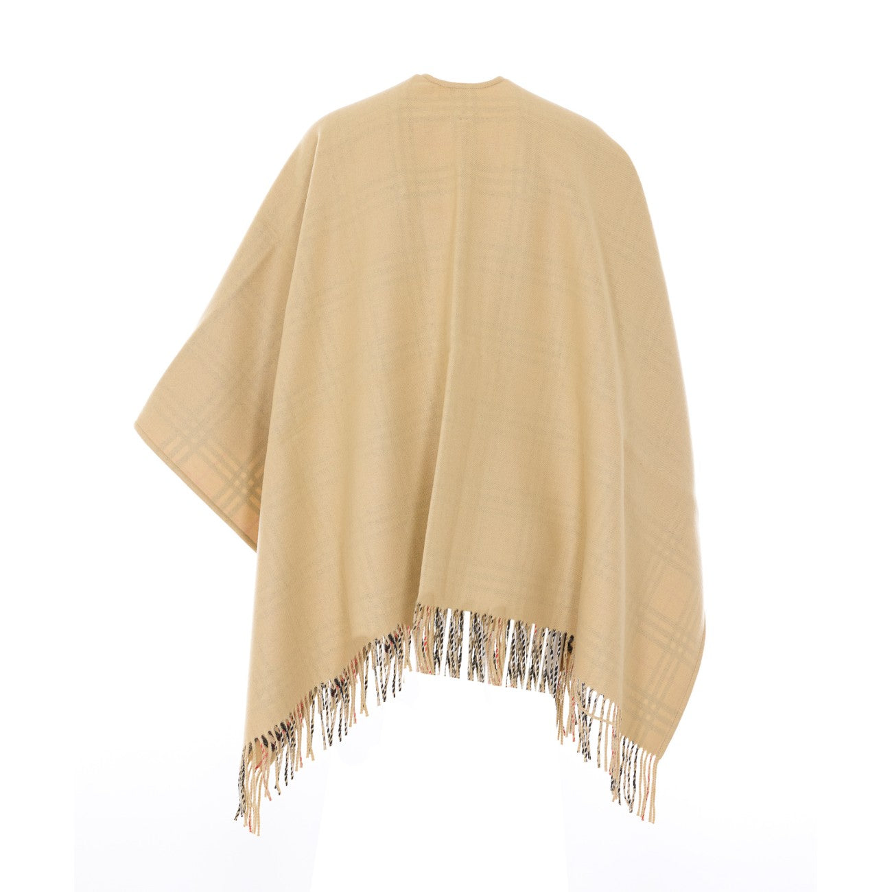 Burberry Women Reversible Check Wool Cape BURBERRY
