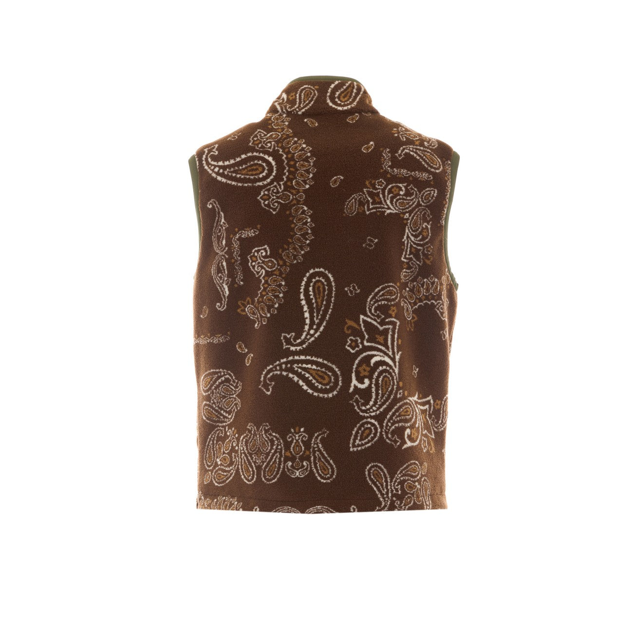 Moncler Men Reversible Paisley Print Teddy Fleece Padded Vest MONCLER