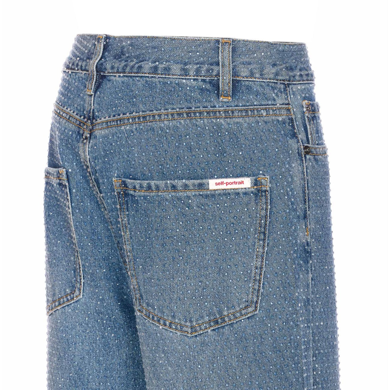 Self Portrait Women Rhinestone Jeans SELF-PORTRAIT