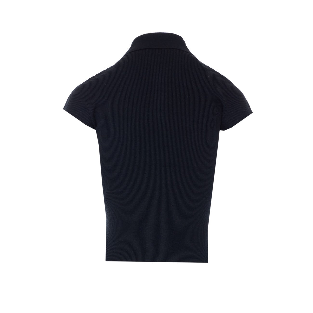 Dolce&Gabbana Women Ribbed Polo Pullover DOLCE & GABBANA