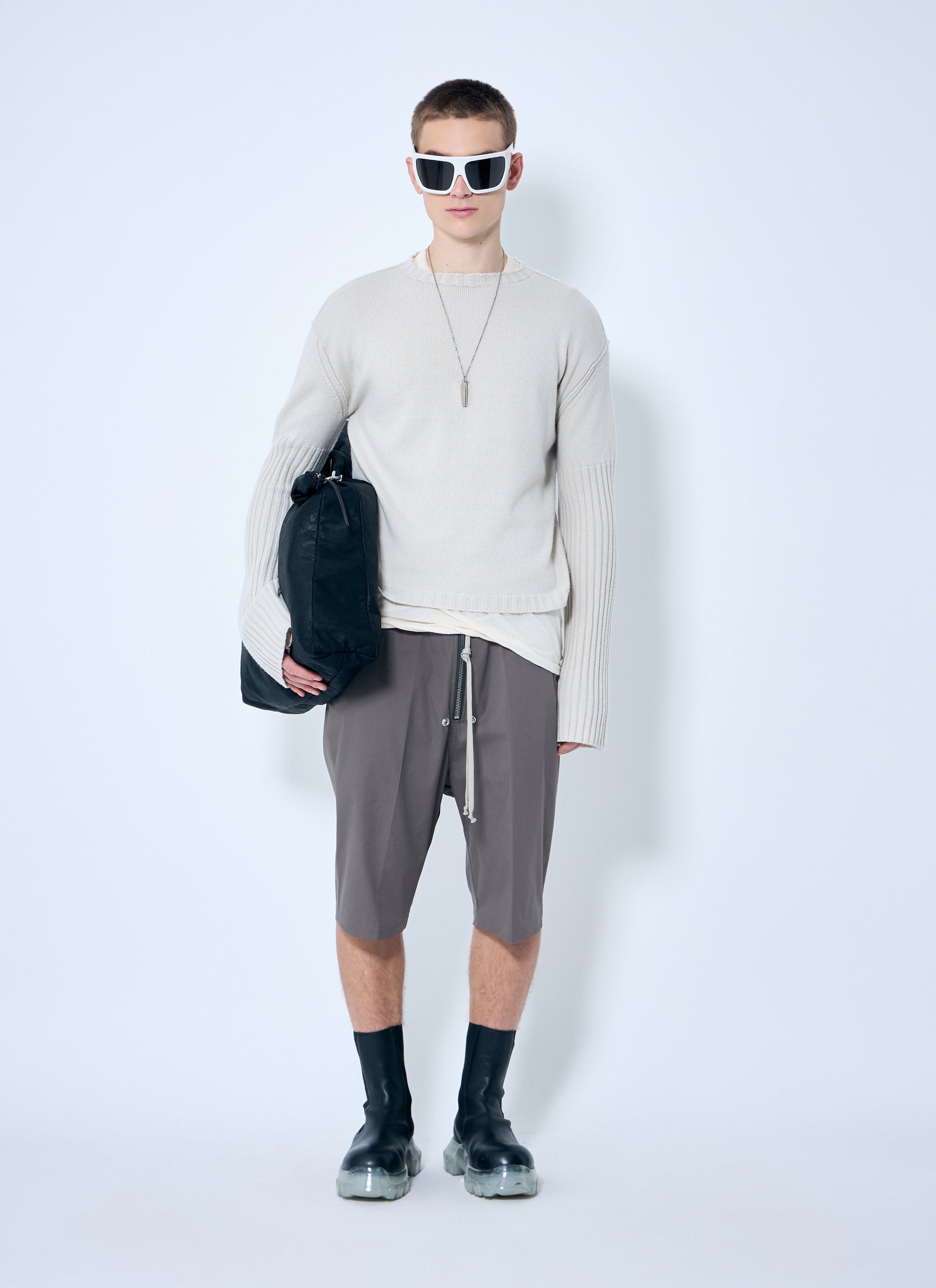 Rick Owens Men Dinge Cashmere Sweater RICK OWENS