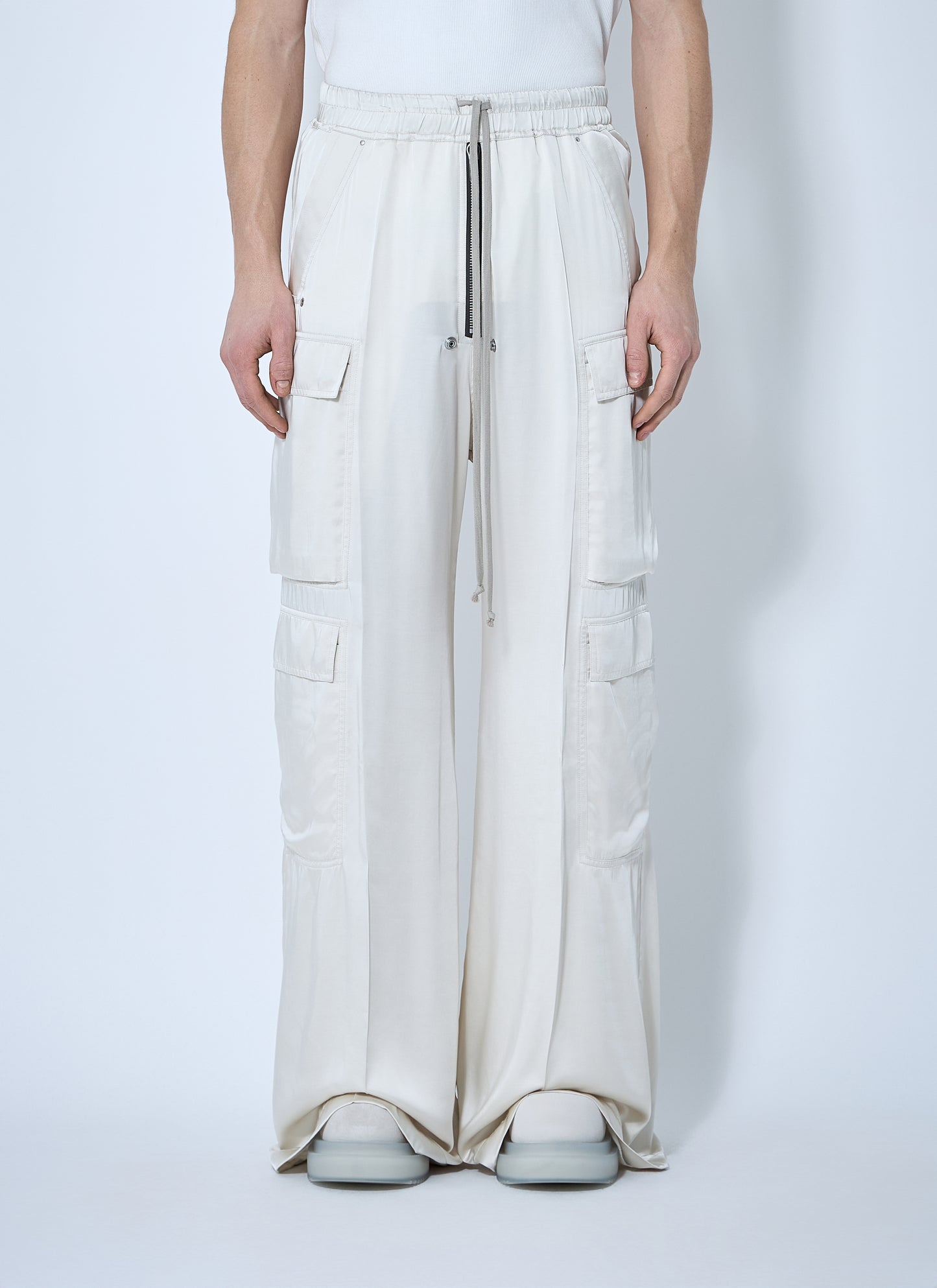 Rick Owens Men Satin Belas Cargo Pants RICK OWENS