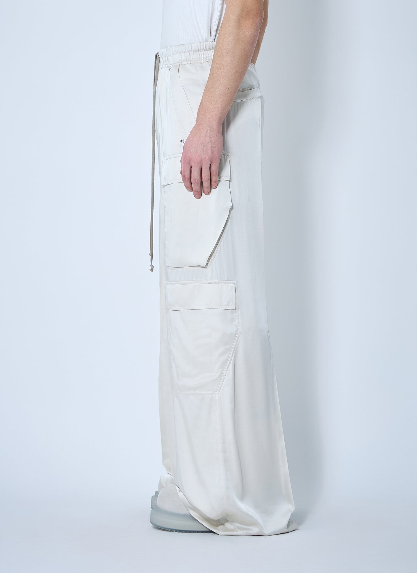 Rick Owens Men Satin Belas Cargo Pants RICK OWENS