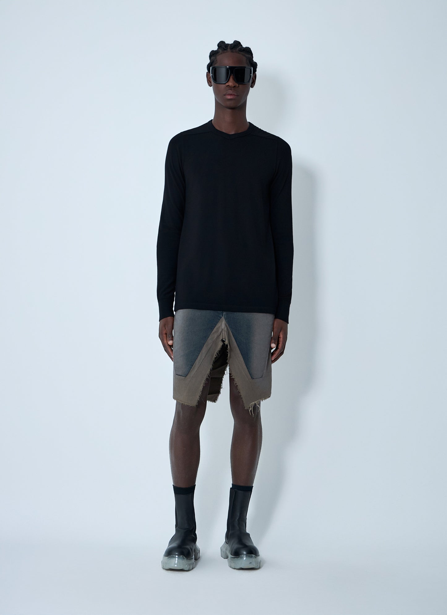 Rick Owens Men Slivered Midi Skirt RICK OWENS