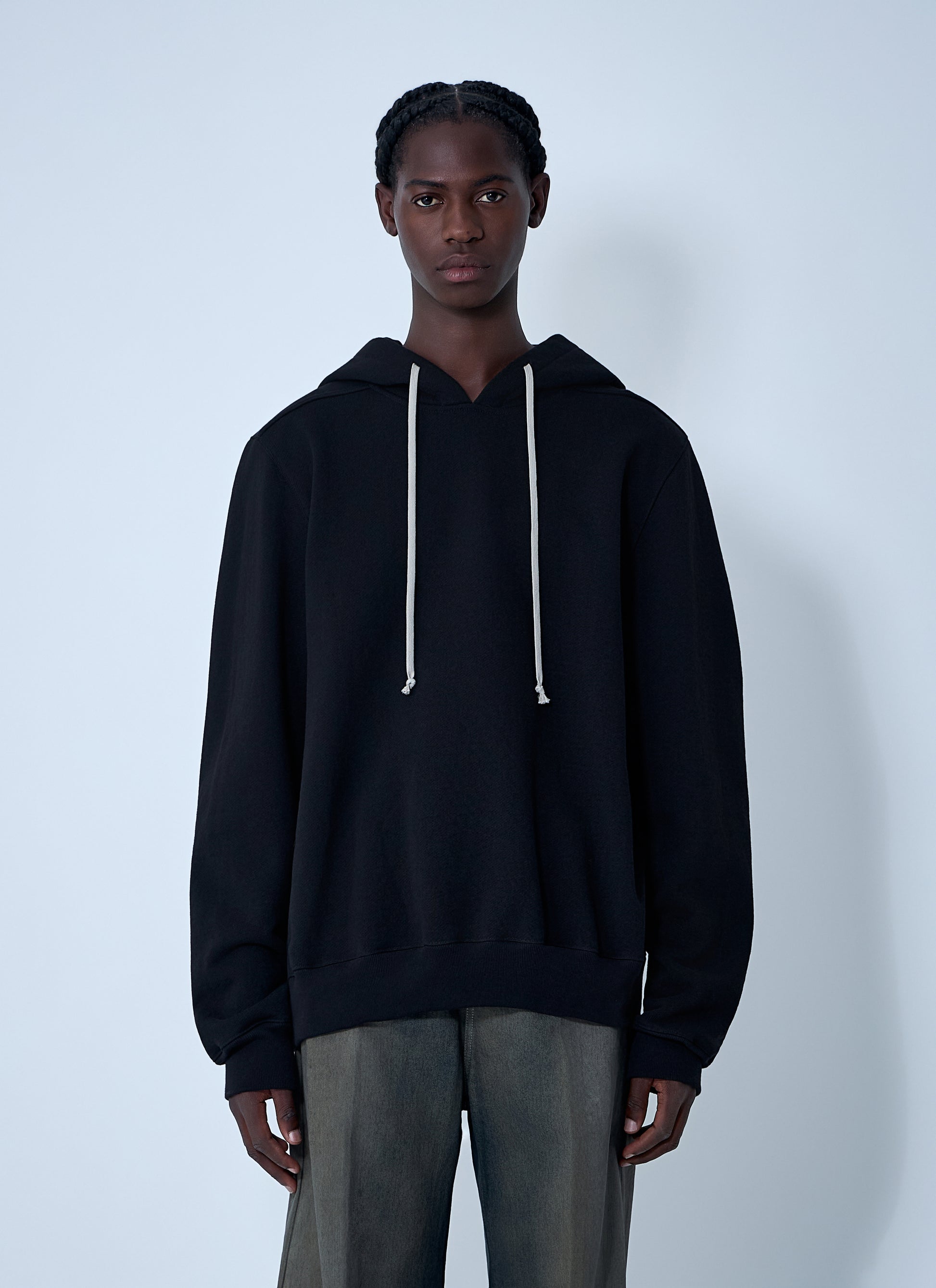 Rick Owens Men Cotton Hooded Sweatshirt RICK OWENS