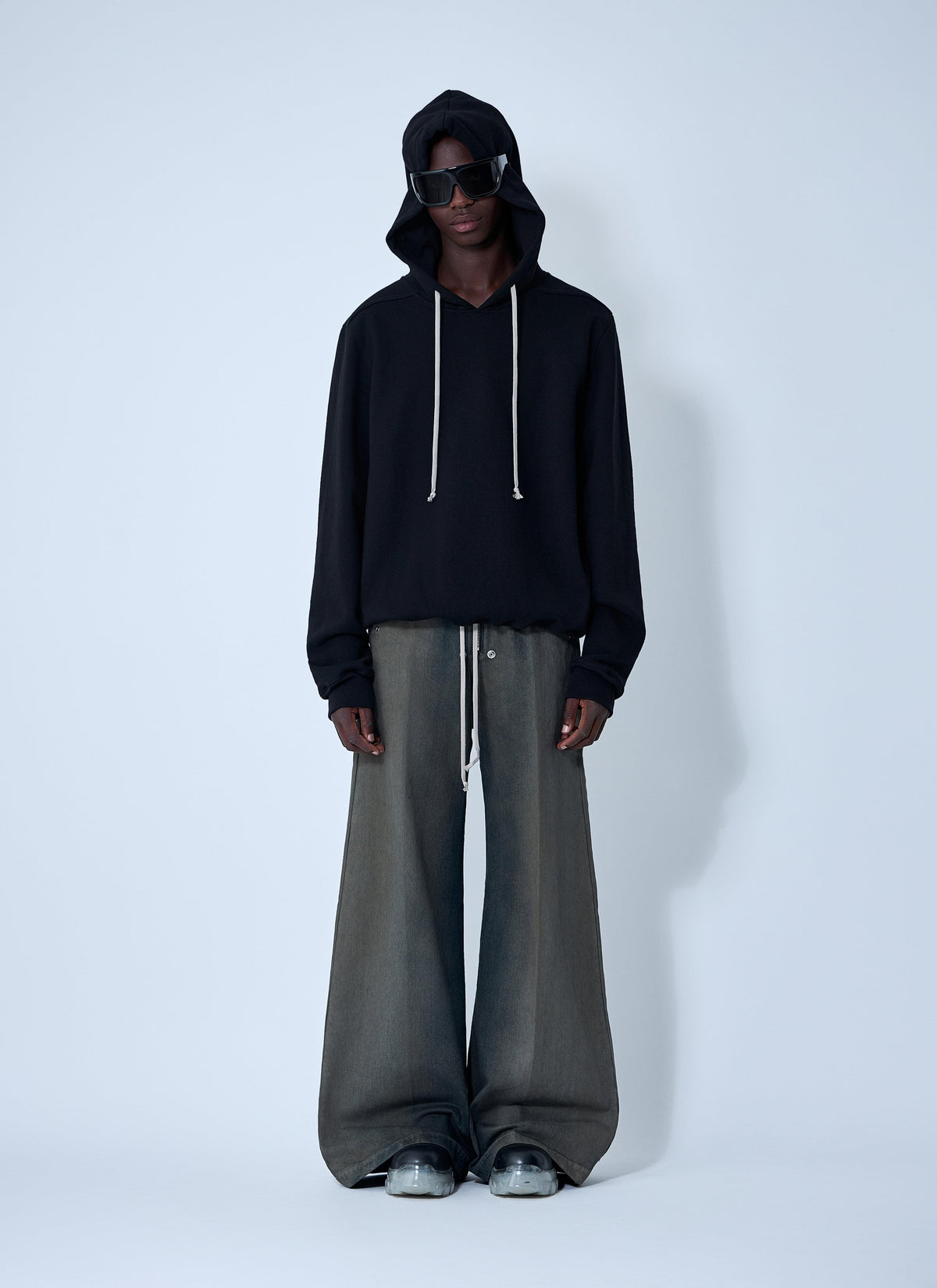 Rick Owens Men Cotton Hooded Sweatshirt RICK OWENS