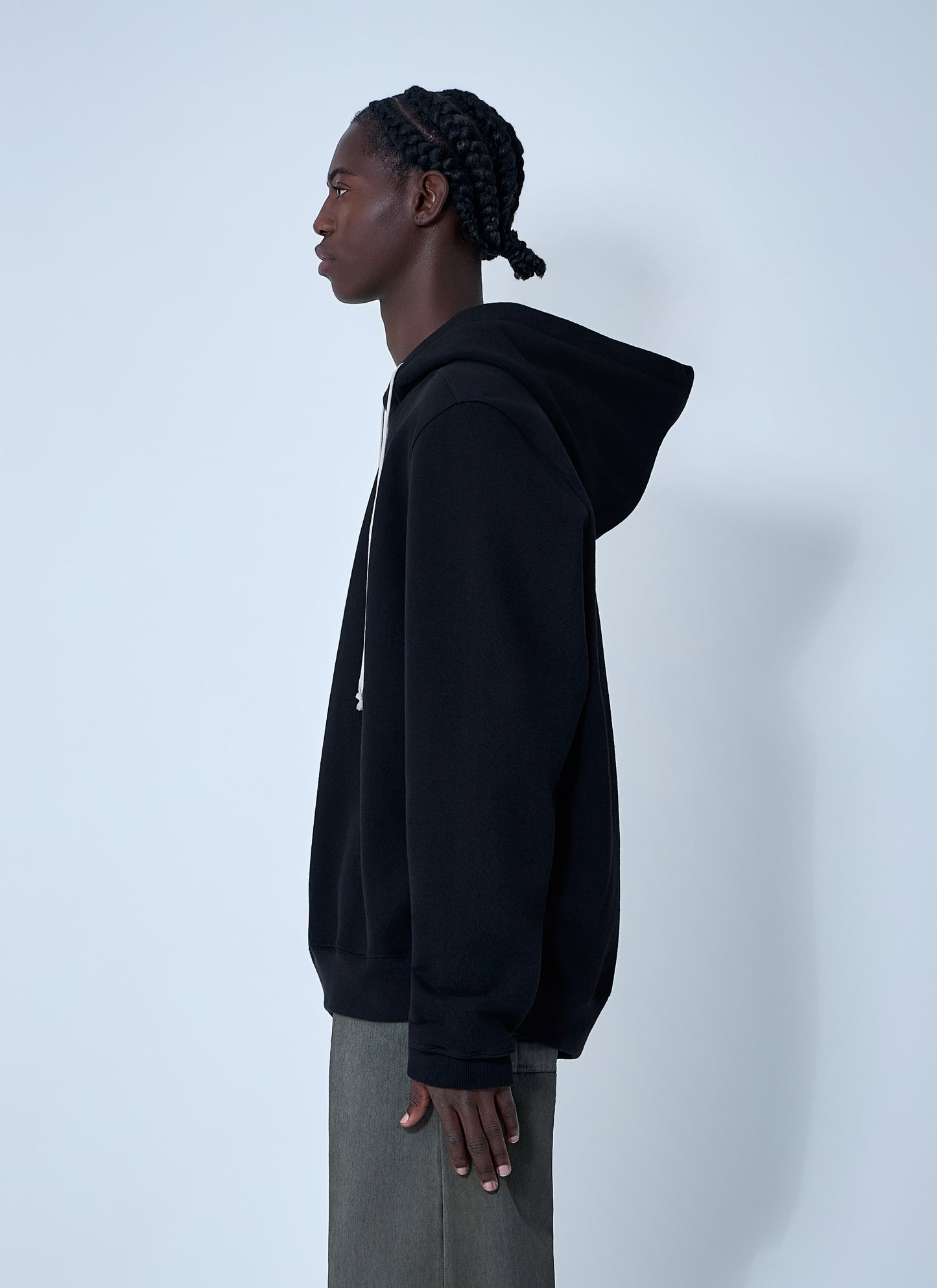 Rick Owens Men Cotton Hooded Sweatshirt RICK OWENS