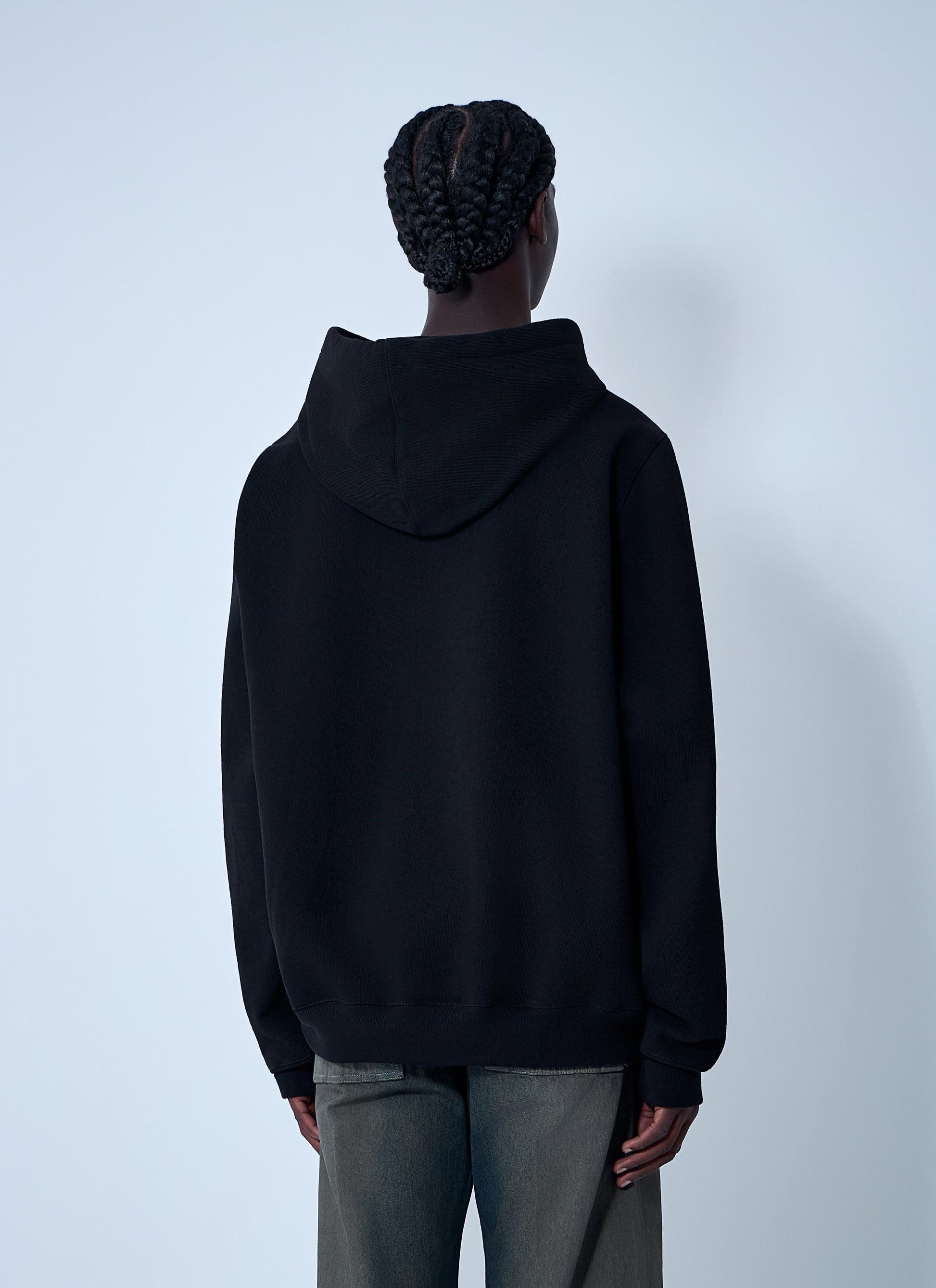 Rick Owens Men Cotton Hooded Sweatshirt RICK OWENS