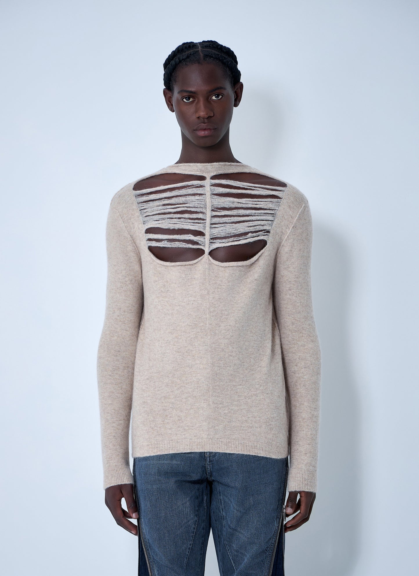 Rick Owens Men Wool-Blend Knit Top RICK OWENS